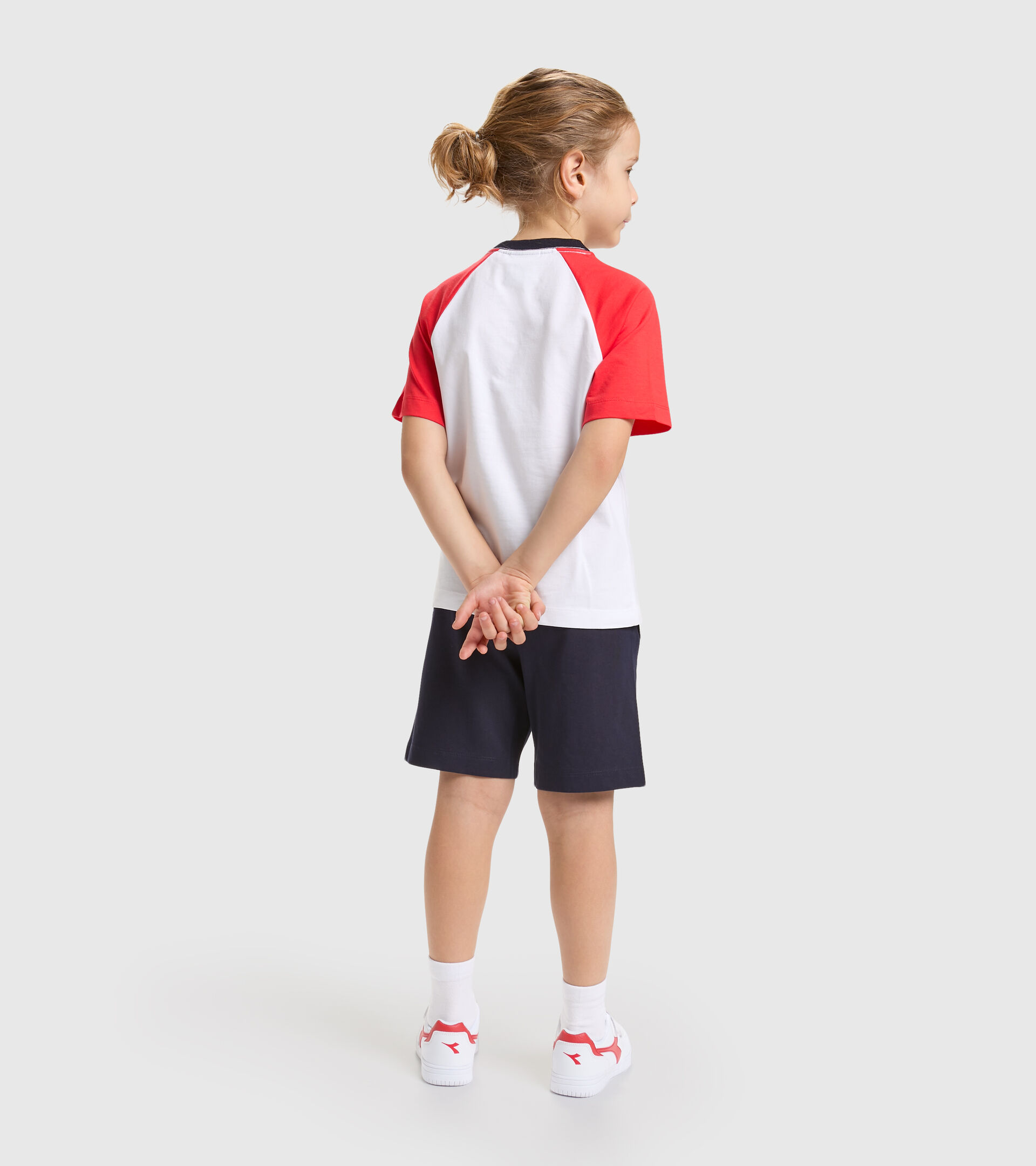 Cotton shorts/T-shirt set - Boys JB.SET SS SCORE OPTICAL WHITE - Diadora