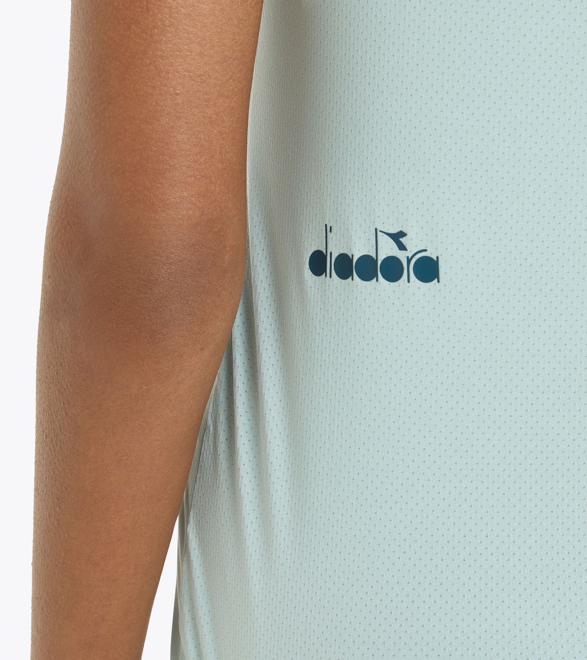 T-shirt da tennis - Donna L. SS T-SHIRT TENNIS AZZURRO SPRUZZO SURF - Diadora