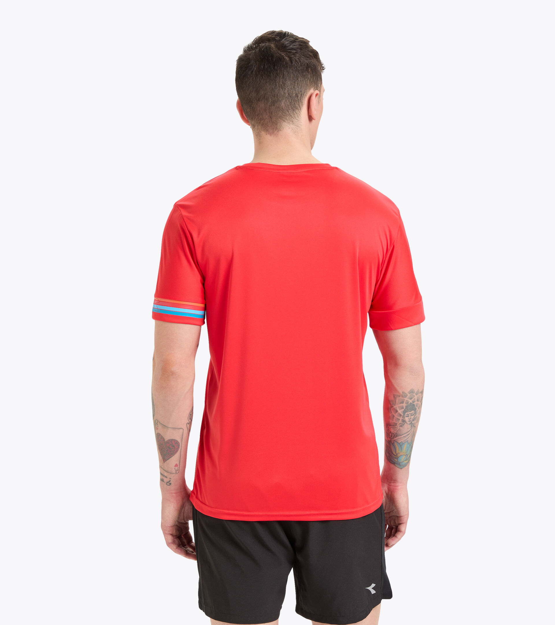 Short-sleeved running T-shirt - Men SS CORE TEE FER.RED ITALY - Diadora