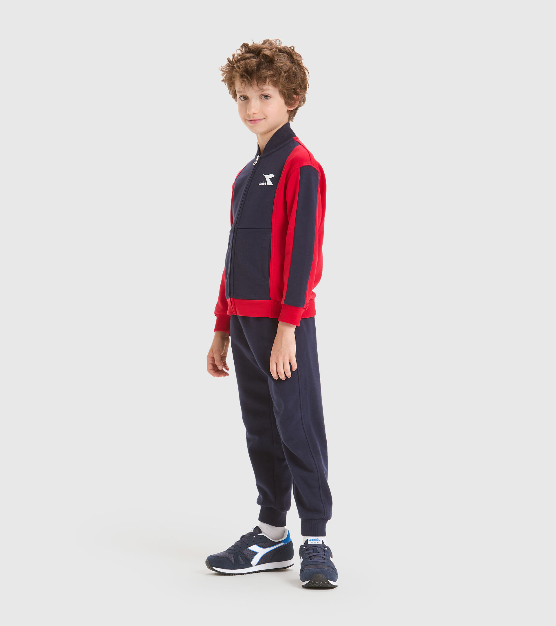 Tracksuit - Kids JB.TRACKSUIT FZ HOOPLA TANGO RED - Diadora