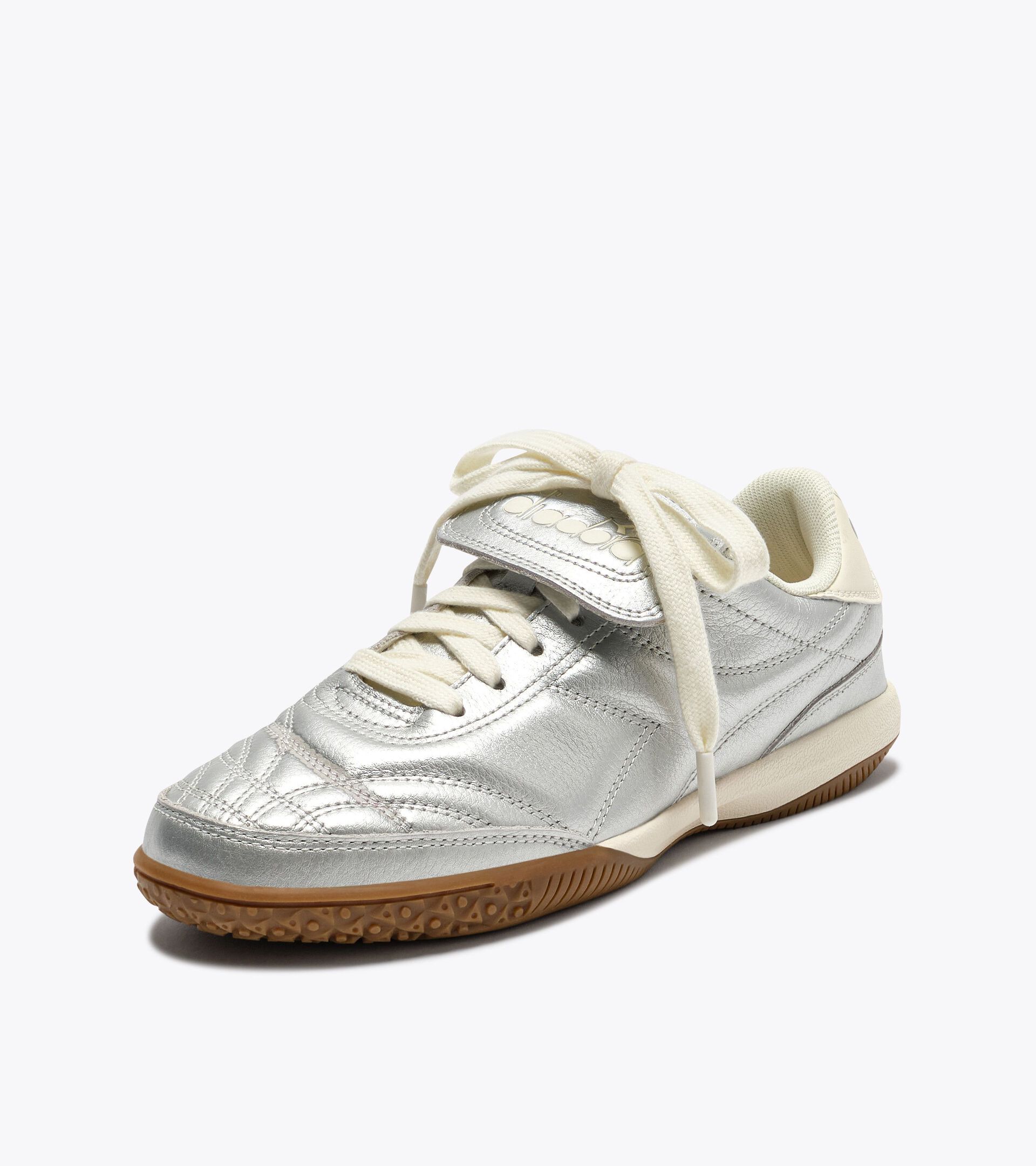 Terrace sneakers in laminated leather - All-gender
 GOLD INDOOR METALLIC SILVER - Diadora