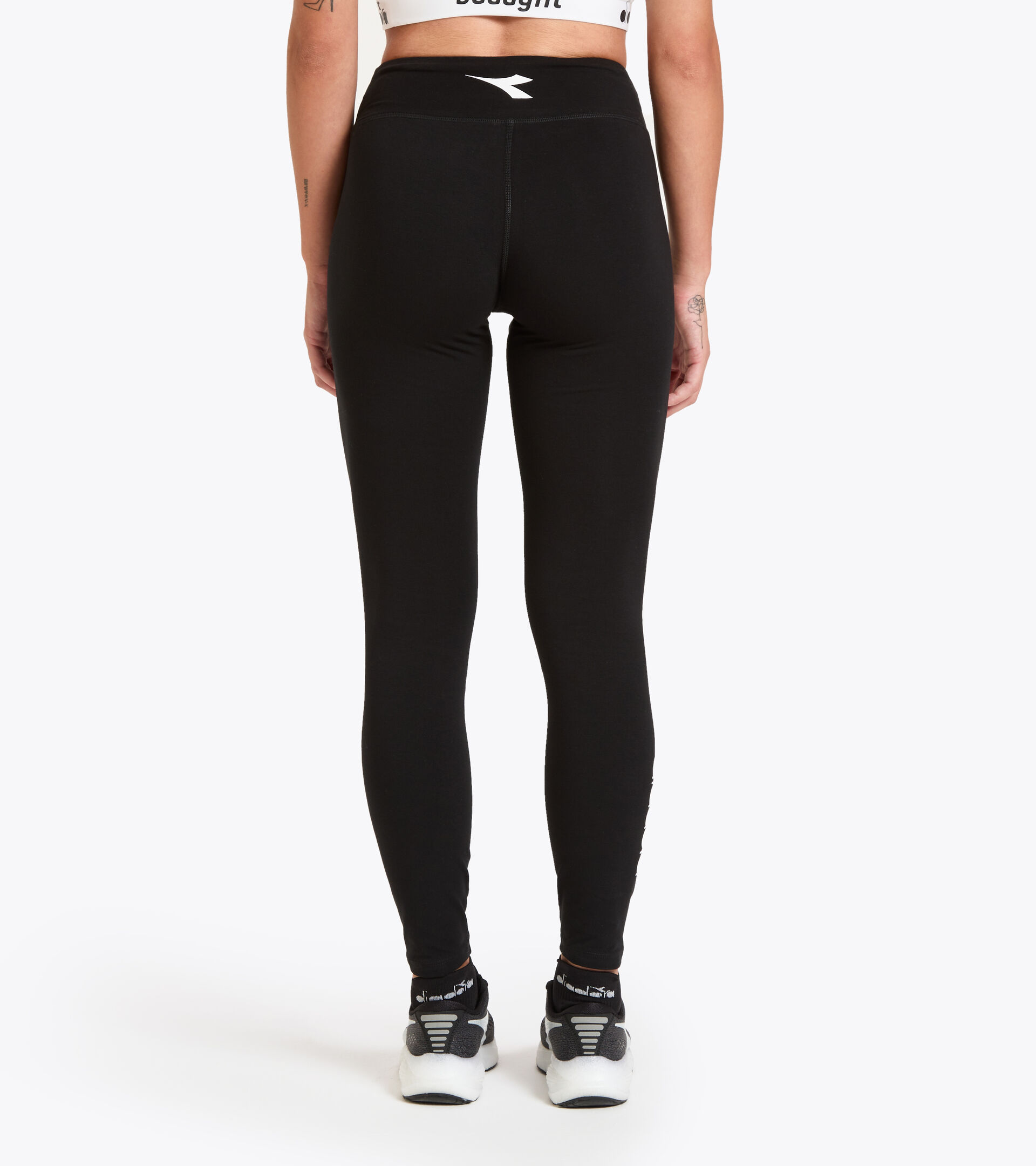 Women's workout leggings L. STC LEGGINGS BUDDYFIT BLACK - Diadora