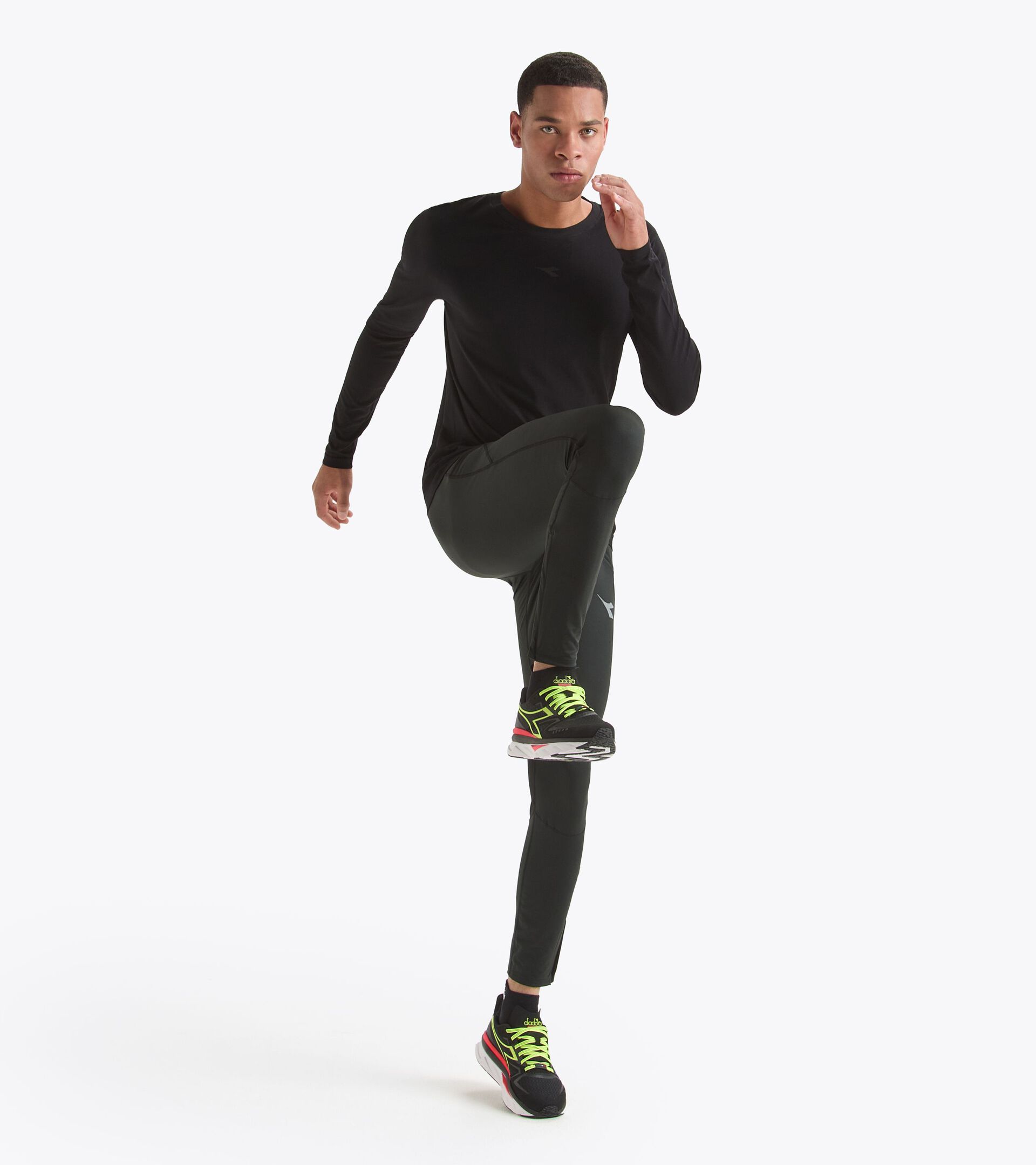 Leggings de running d’hiver - Homme
 TIGHTS RUN CREW NOIR - Diadora