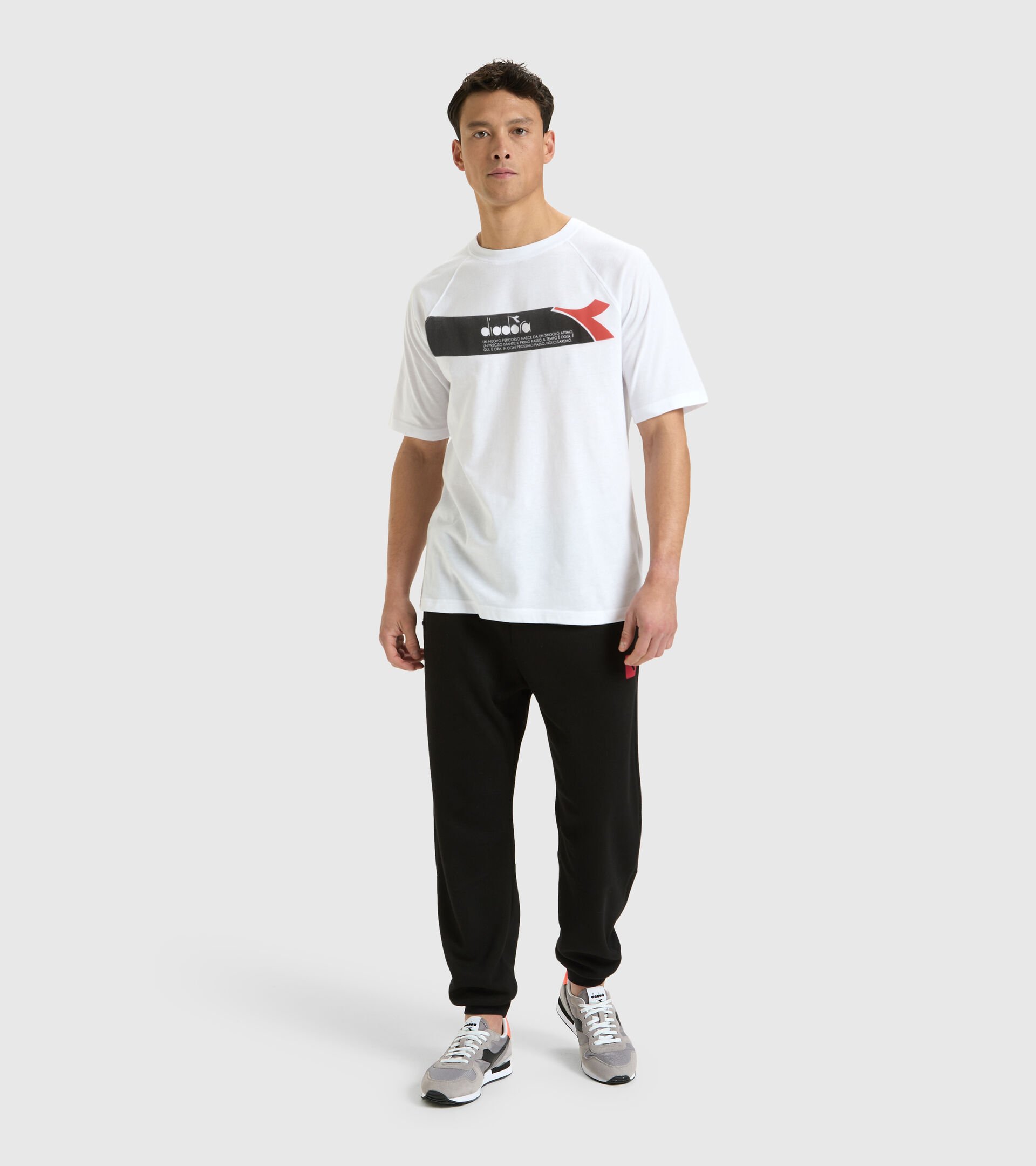 Cotton-blend T-shirt - Men T-SHIRT SS URBANITY OPTICAL WHITE - Diadora