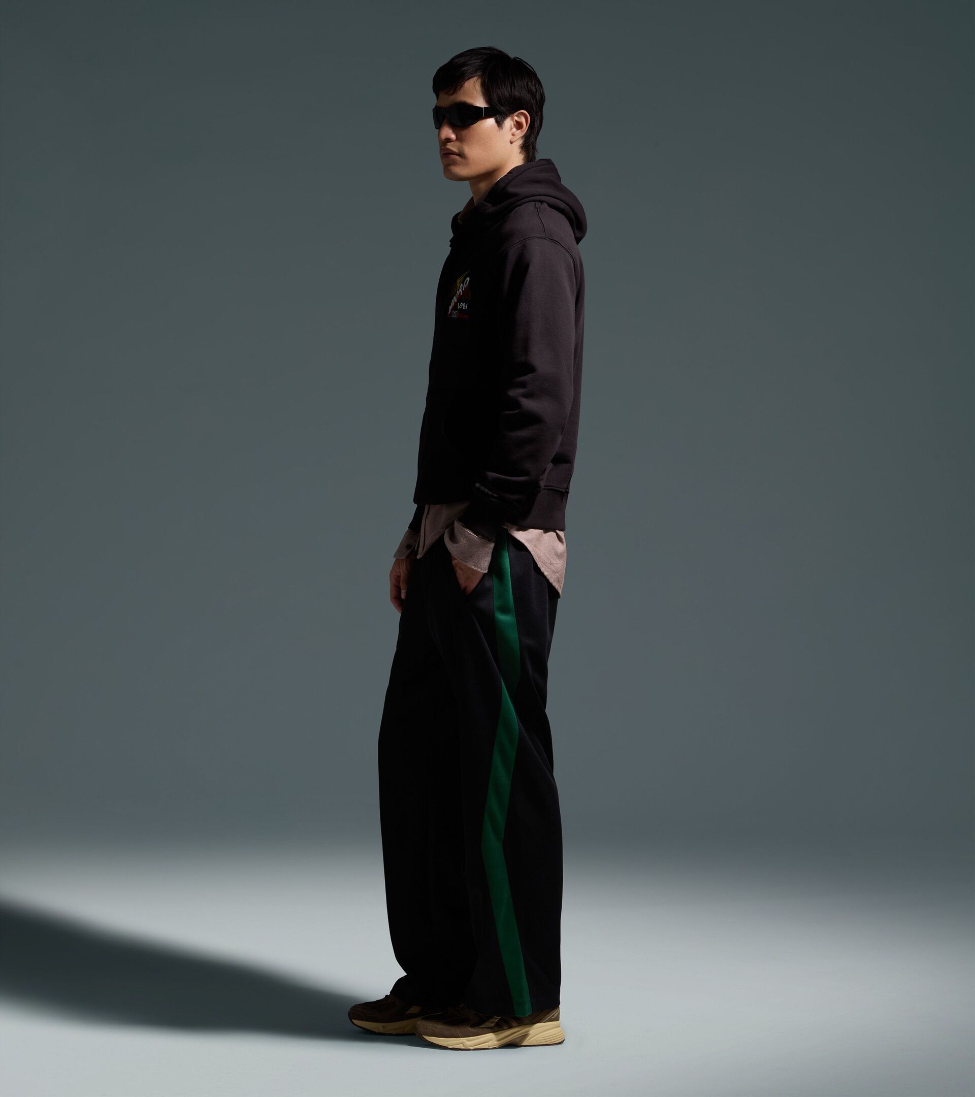 Legacy Hooded Sweatshirt - Made In Italy - All-gender HOODIE LEGACY JET BLACK - Diadora