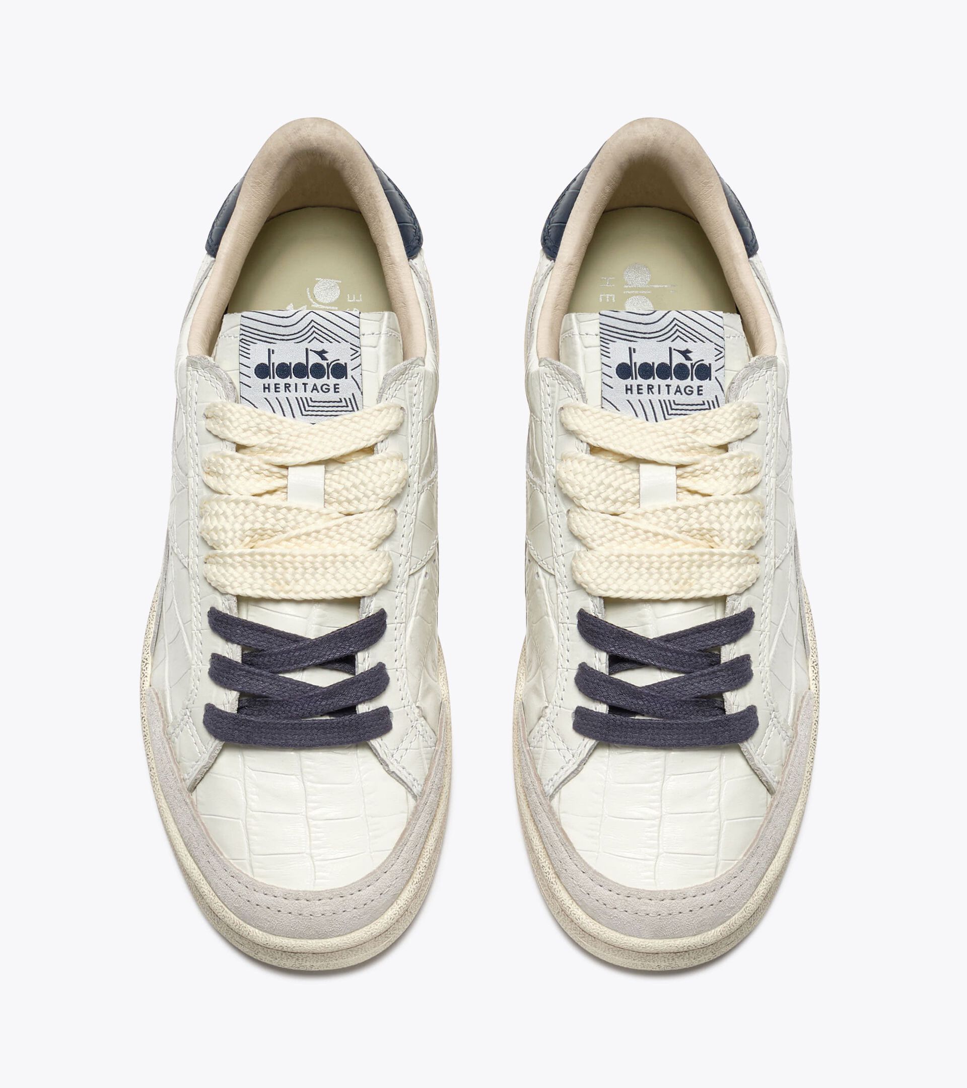 Leather Heritage sneakers - Women's PRESTIGE CROCO WN INSIGNIA BLUE - Diadora