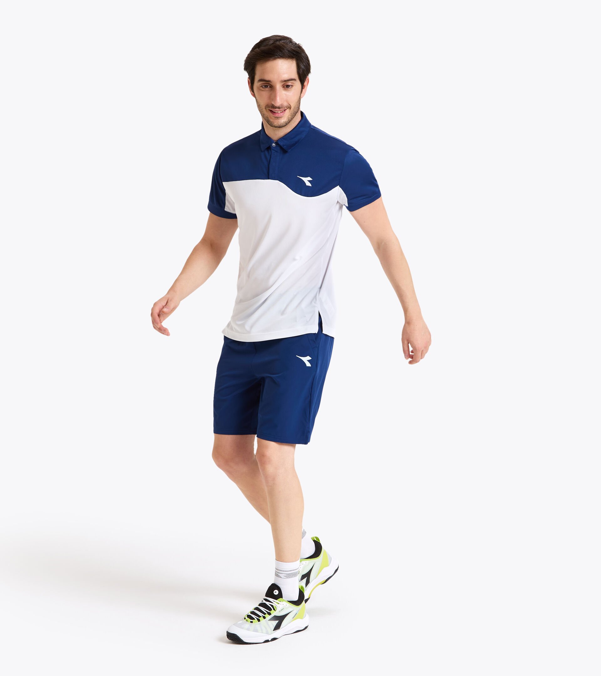 Tennis-Polohemd - Herren POLO COURT GUTBLAU - Diadora