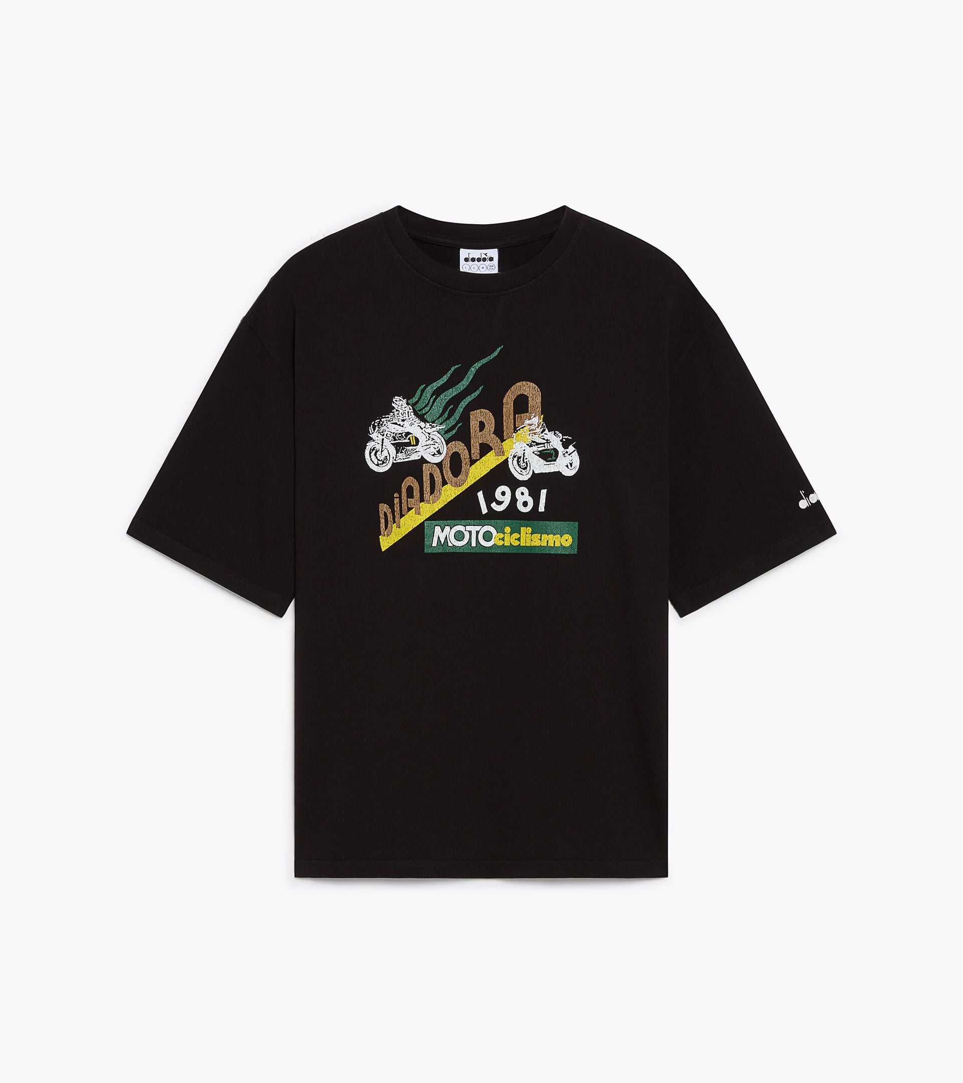 Cotton T-shirt - Made In Italy - All-gender T-SHIRT SS LEGACY I JET BLACK - Diadora