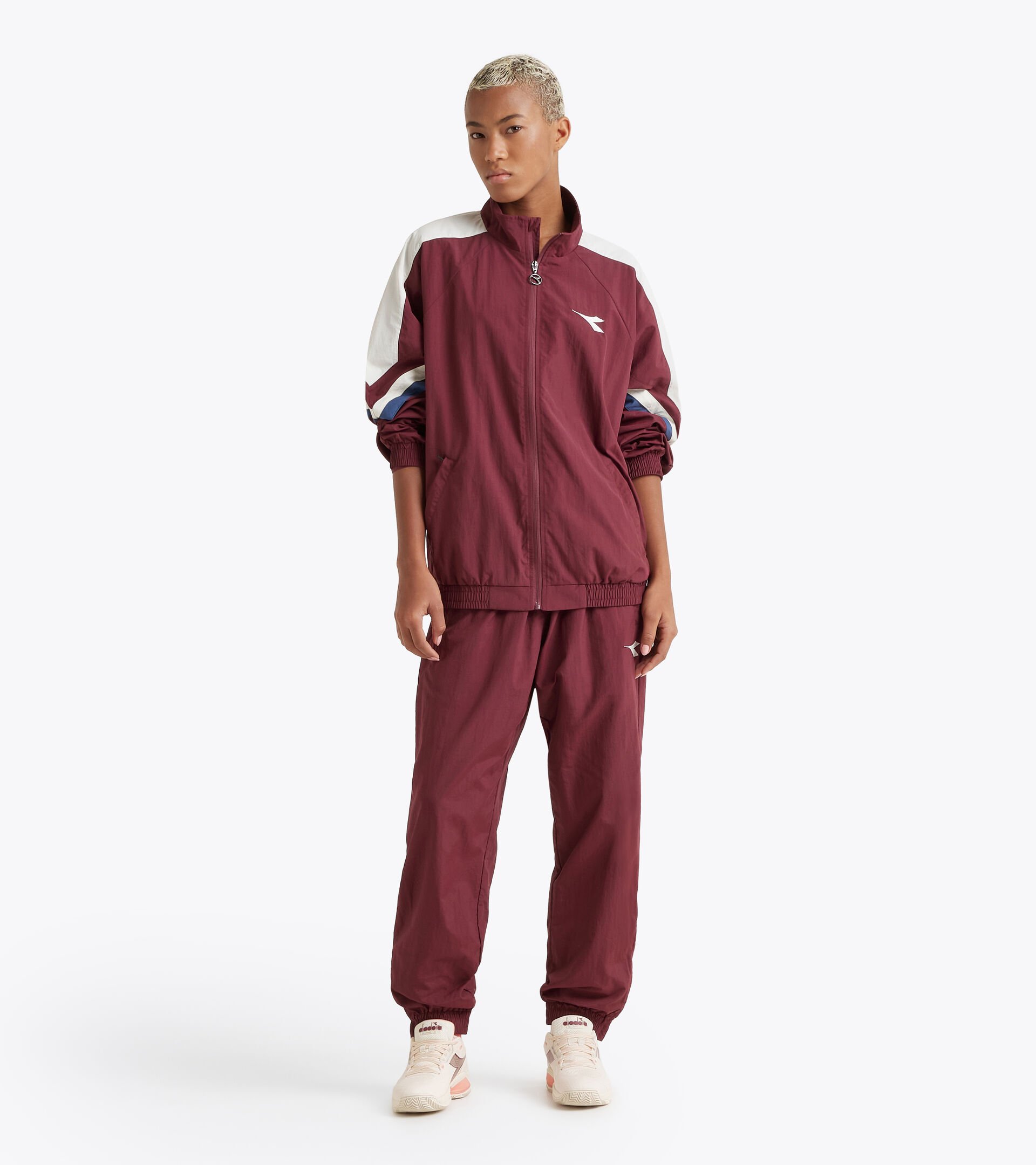 Tennis jacket - Competition - All-Gender
 U. TRACK JACKET MATCH MAROON BANNER - Diadora