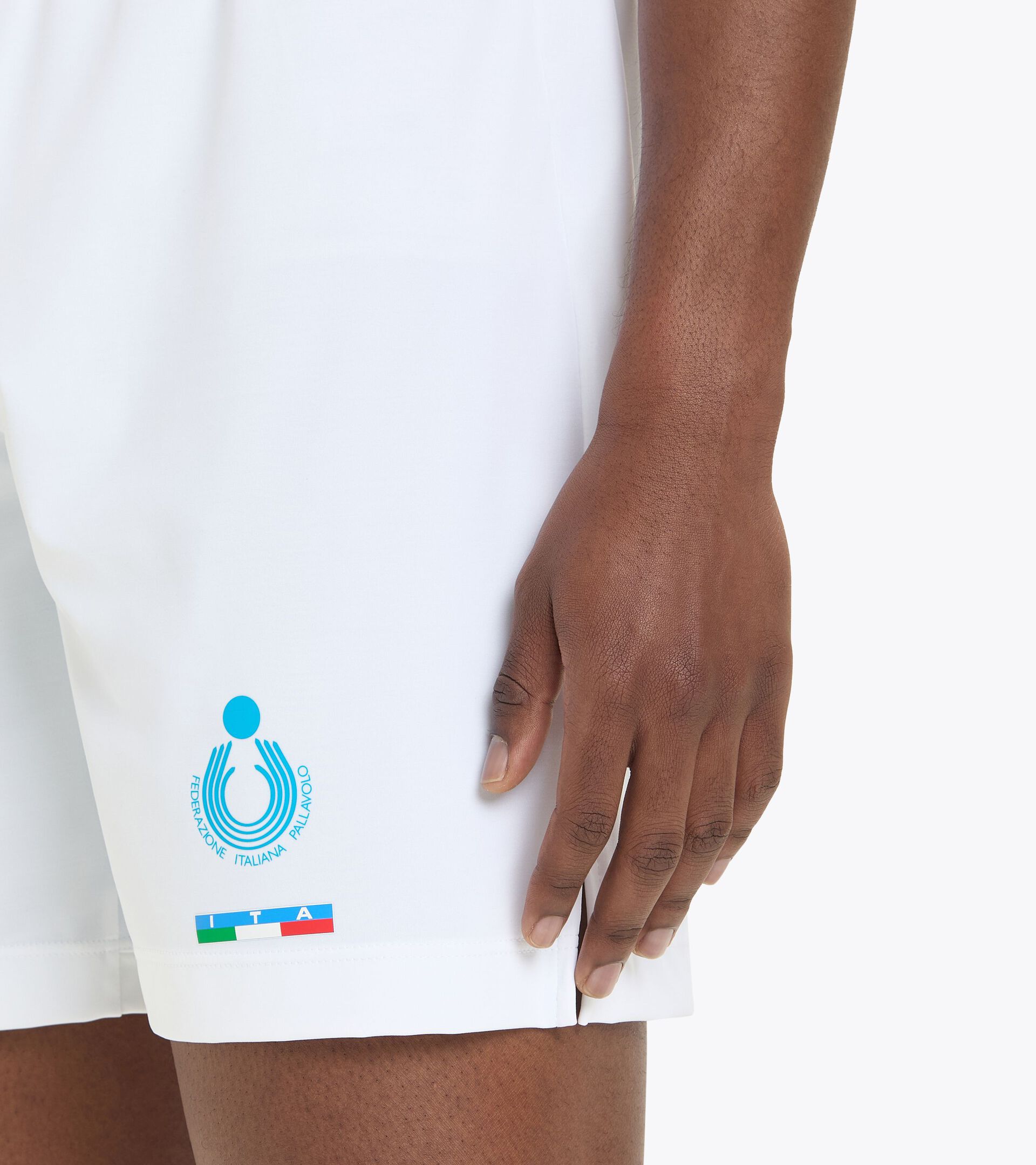 Short de compétition homme - Équipe Nationale de Beach Volley SHORT GARA UOMO BV ITALIA BLANC VIF - Diadora