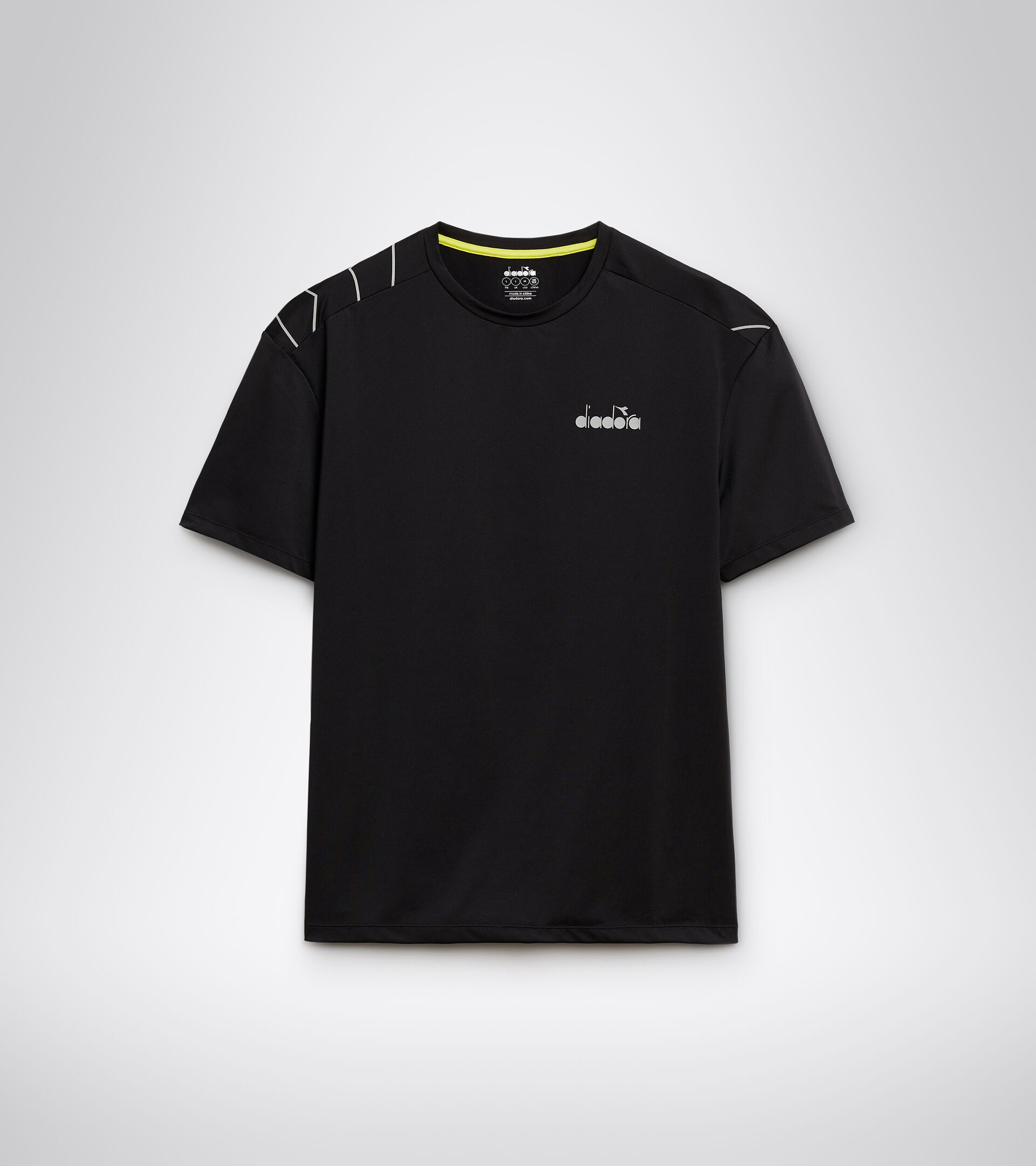 Running T-shirt - Men SS T-SHIRT BE ONE TECH BLACK - Diadora