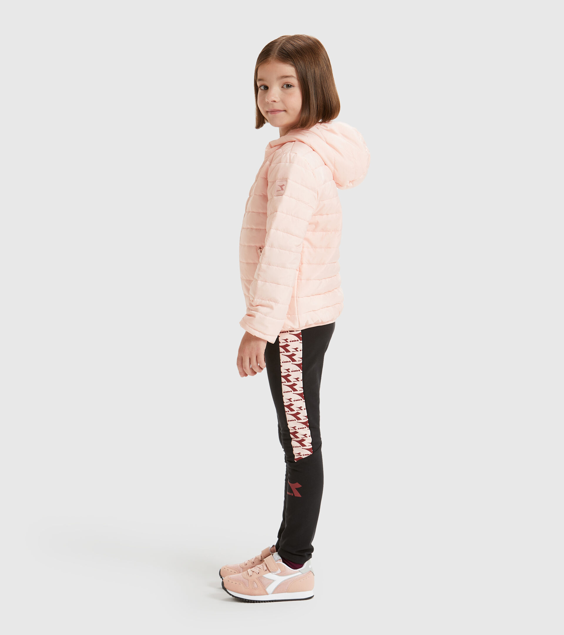 Sports trousers - Kids JU.HOODIE LIGHT JACKET VEILED PINK - Diadora