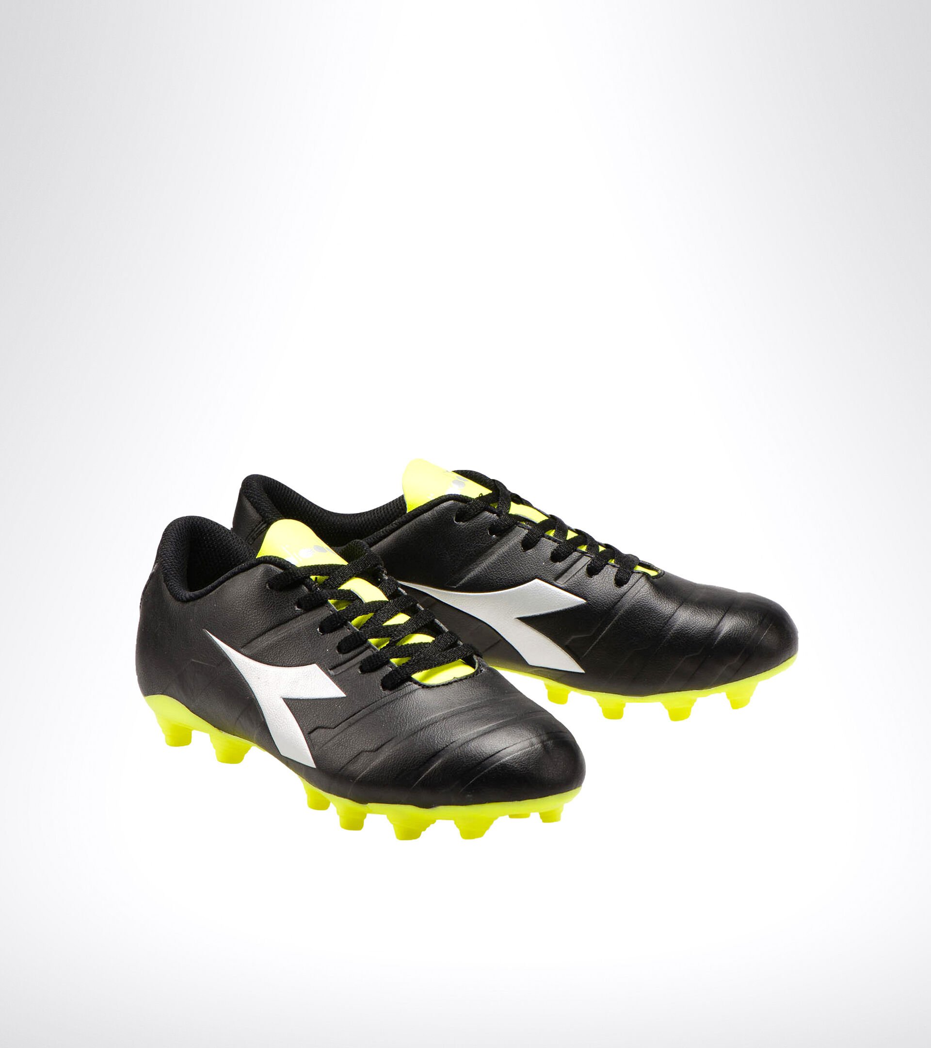 Chaussures de football pour terrains compacts PICHICHI 3 MG14 NERO/GIALLO FL DD/ARGENTO - Diadora