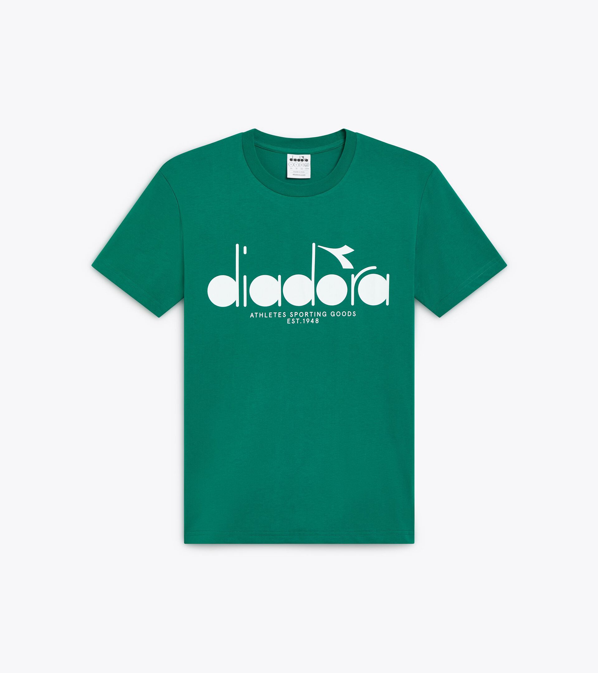 Camiseta - Para todos los géneros T-SHIRT SS LOGO VERDE VENTURINA - Diadora