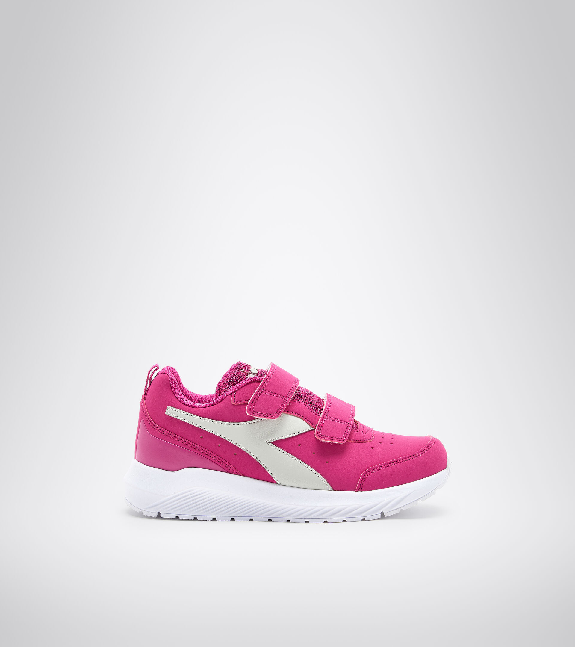 Scarpa da running Junior velcro - Unisex FALCON 2 SL JR V ROSSO FUCSIA/BIANCO - Diadora