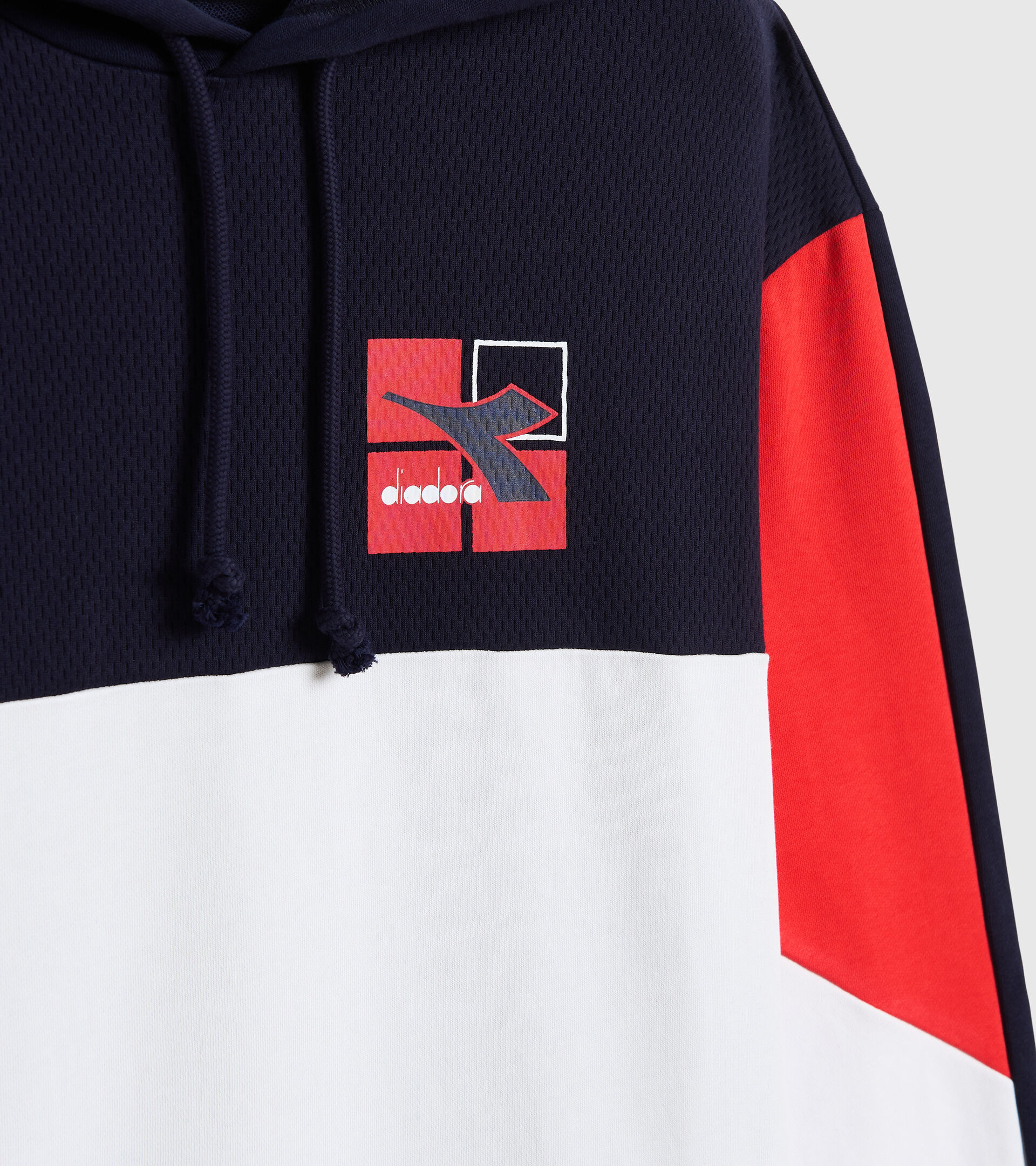 Cotton sweatshirt - Men HOODIE SWEAT WEAVE OPTICAL WHITE - Diadora