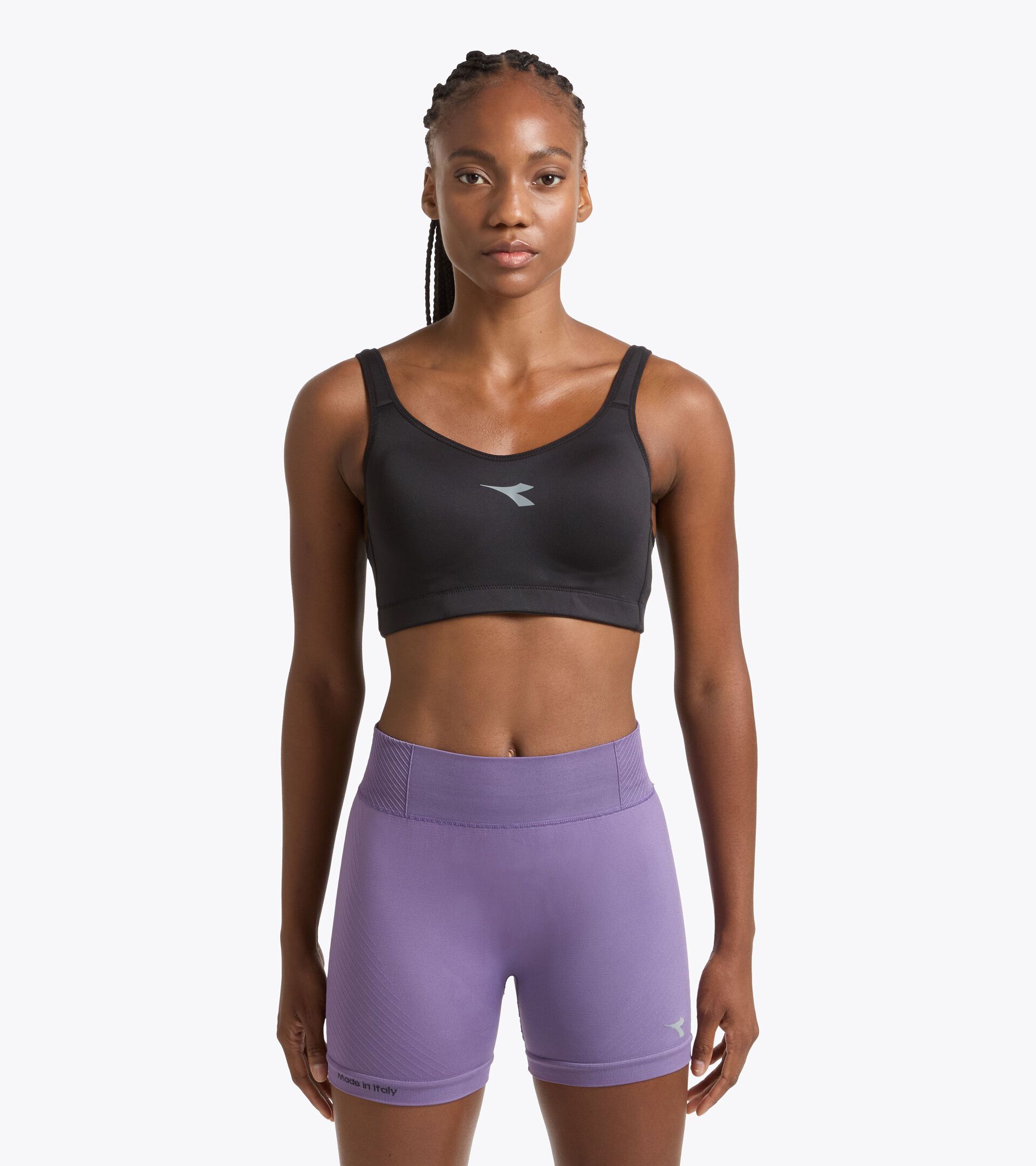 Sport-BH - Damen HIGH BRA W SCHWARZ - Diadora