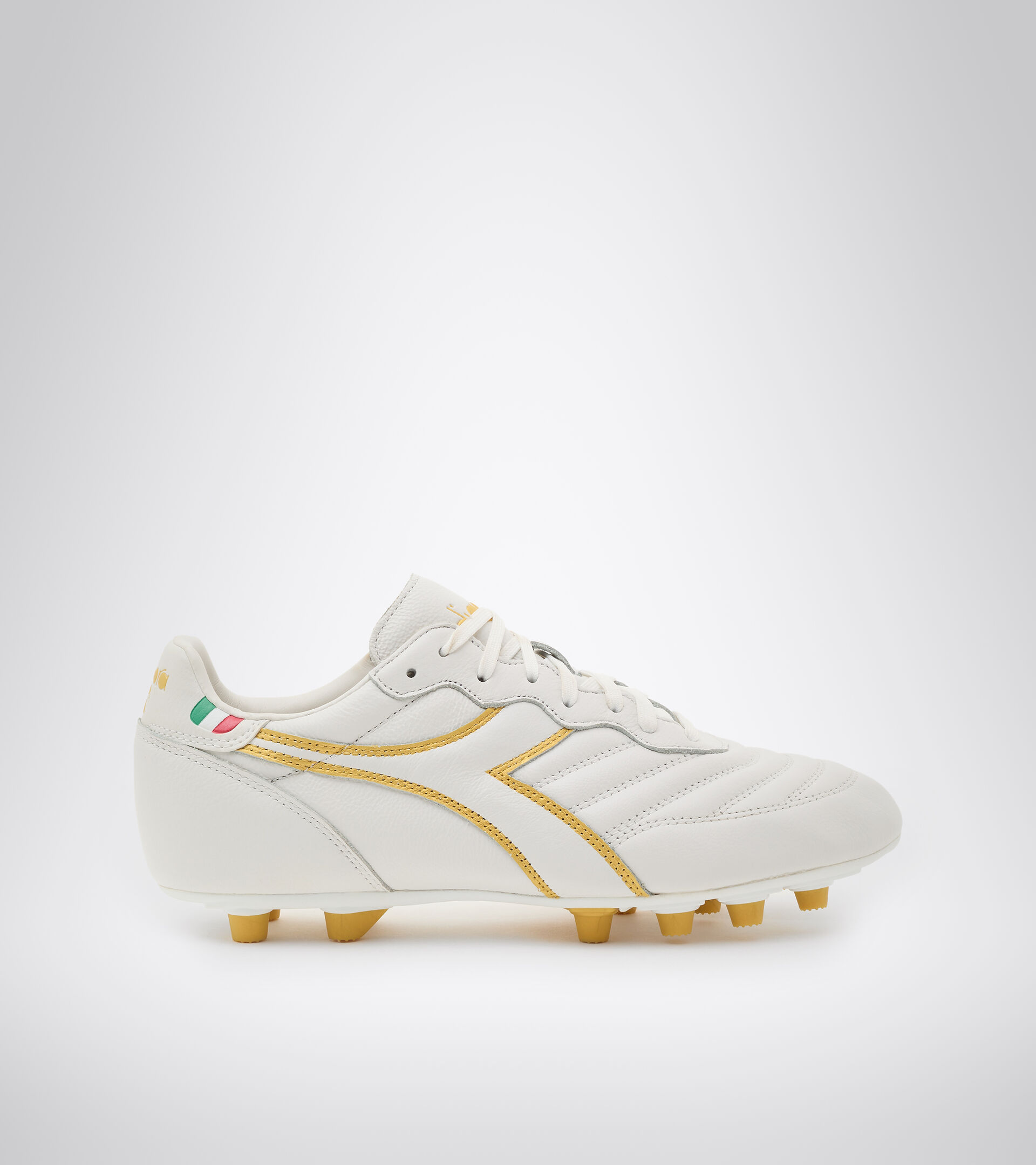 Scarpa da calcio per terreni compatti BRASIL OG LT+ MDPU BIANCO/ORO - Diadora