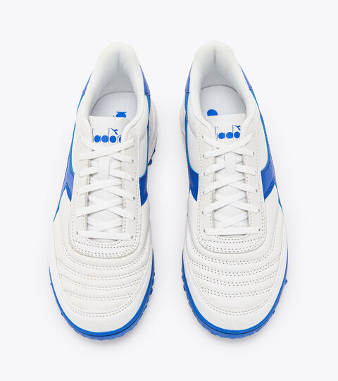 CALCETTO II LT TF, OPTICAL WHITE/ROYAL BLUE Futsal boot - Specific outsole for synthetic/hard ground CALCETTO II LT TF OPTICAL WHITE/ROYAL BLUE - Diadora