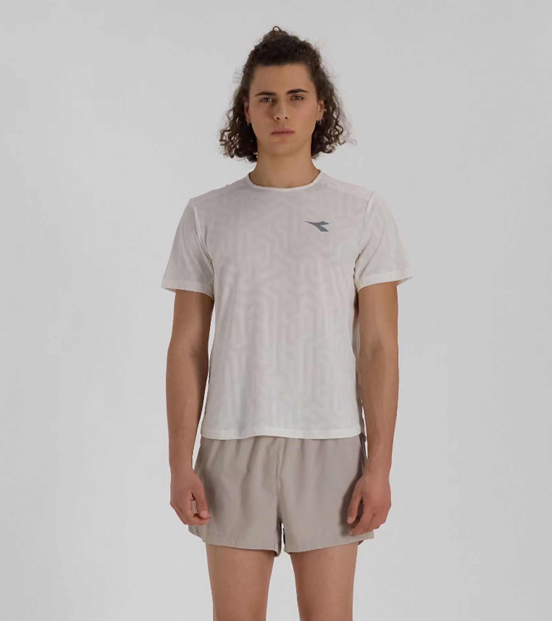 Running t-shirt - Coolcore light fabric - Men’s SUPER LIGHT SS T-SHIRT WHISPER WHITE - Diadora