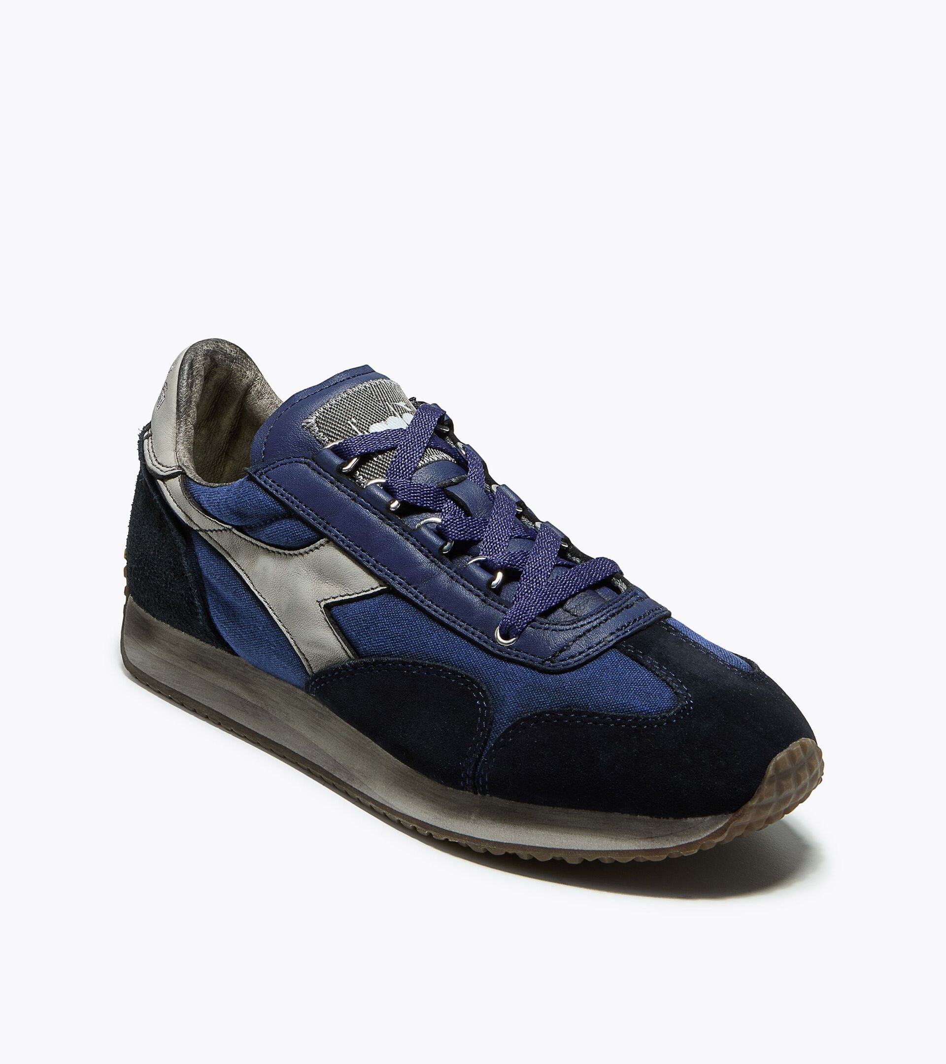 Low-profile Heritage sneaker - All-gender EQUIPE DIRTY SW EVO IMPERIAL BLUE - Diadora