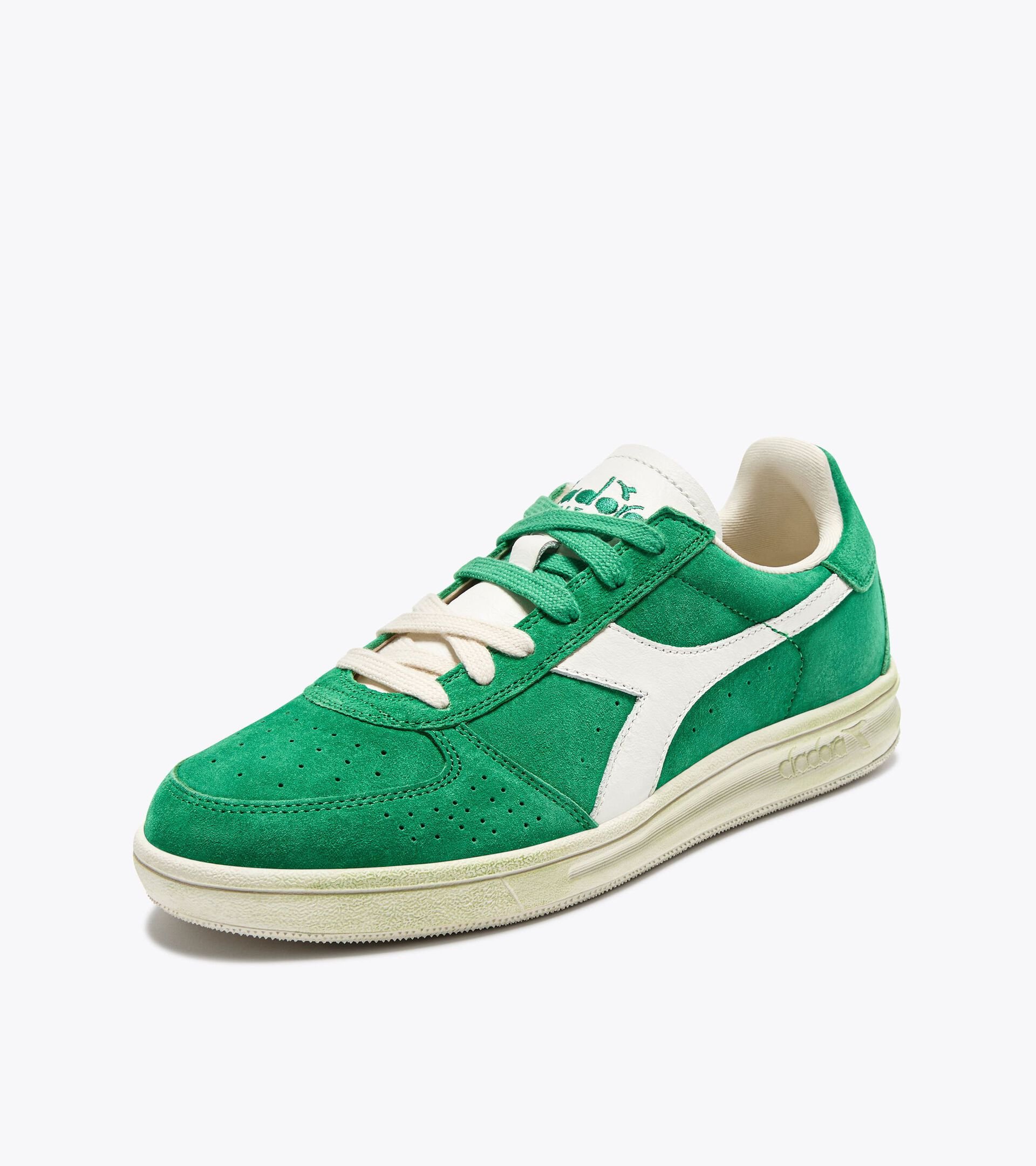 Heritage leather sneaker - All-gender B.ELITE MIGLIORI ANNI GREEN PEAS CREAM - Diadora