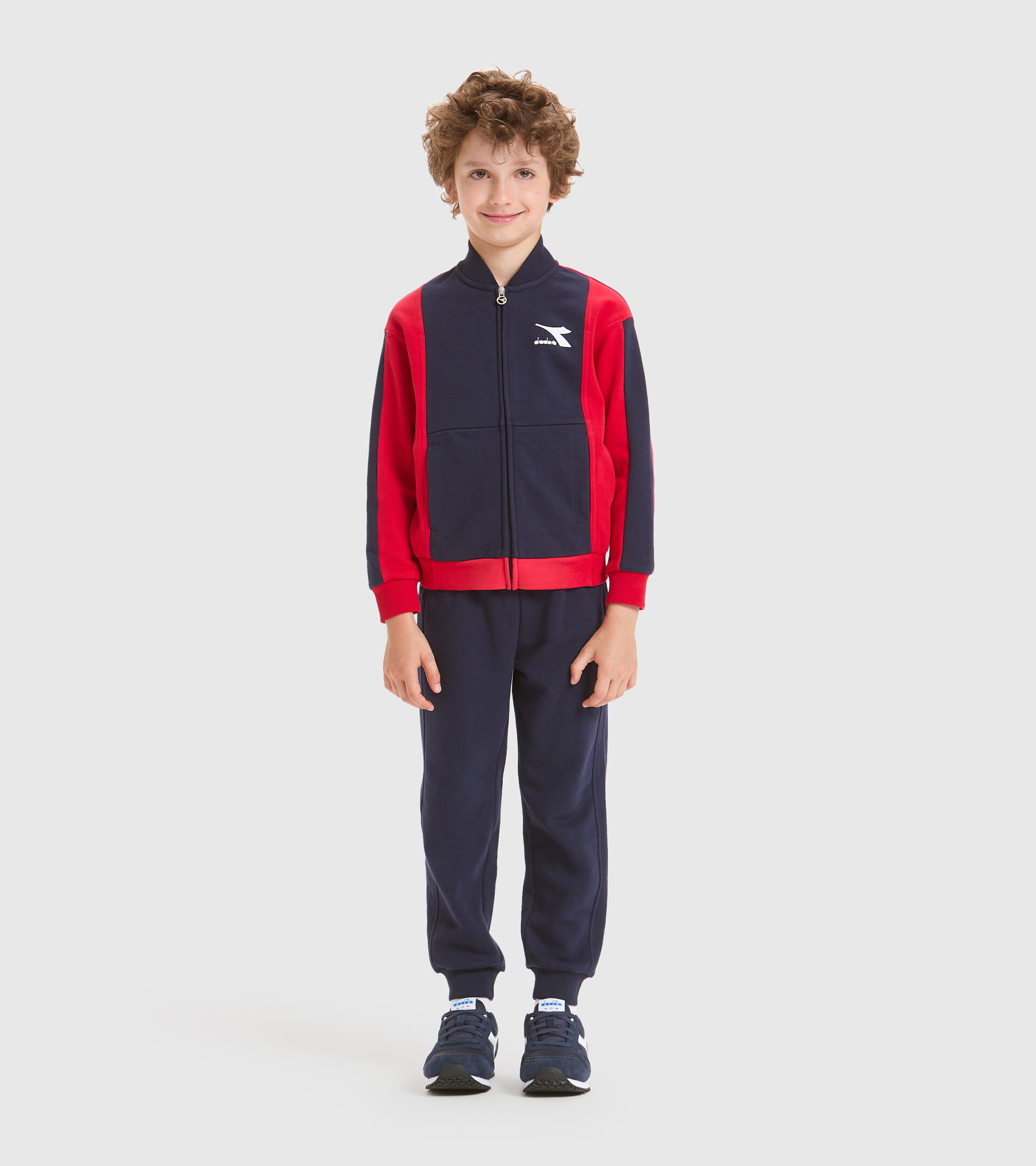 Tracksuit - Kids JB.TRACKSUIT FZ HOOPLA TANGO RED - Diadora