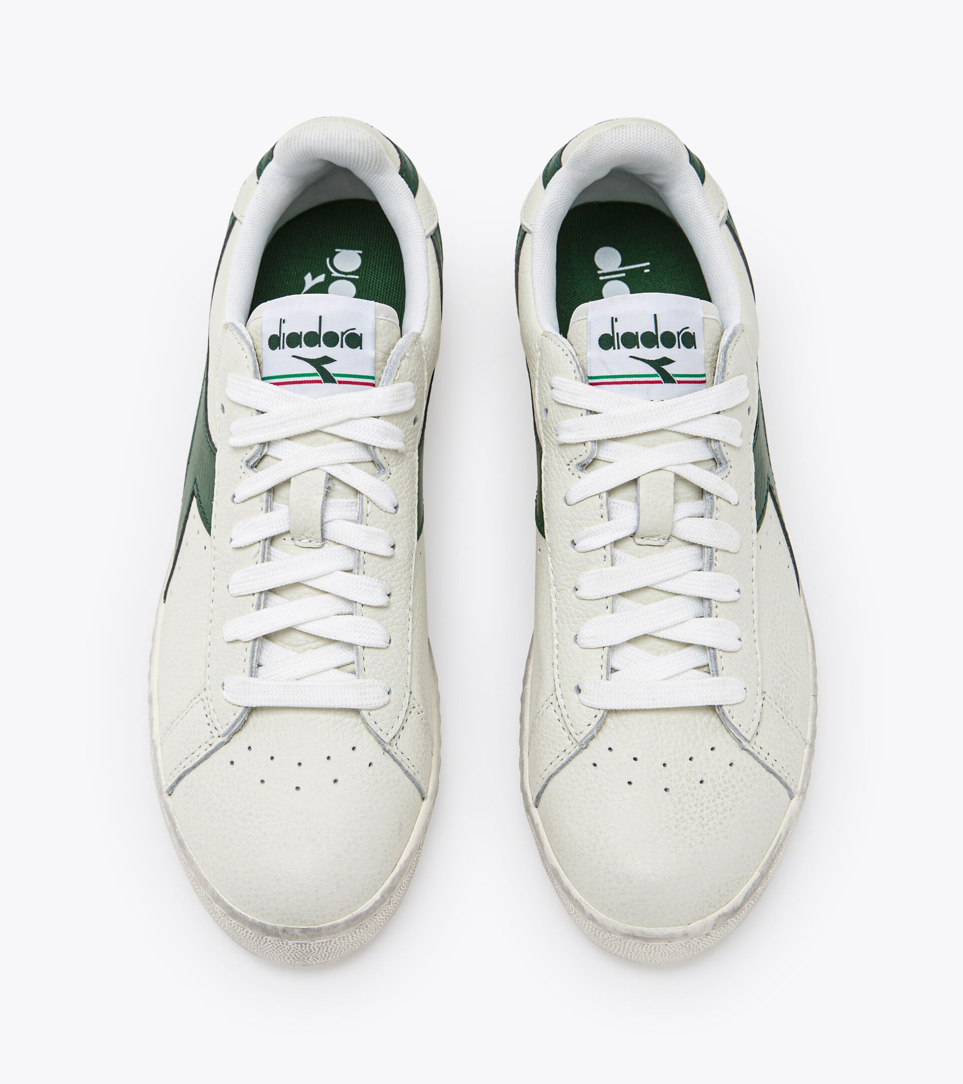 Sports shoes - Unisex GAME L LOW WAXED WHITE/FOGLIAGE - Diadora