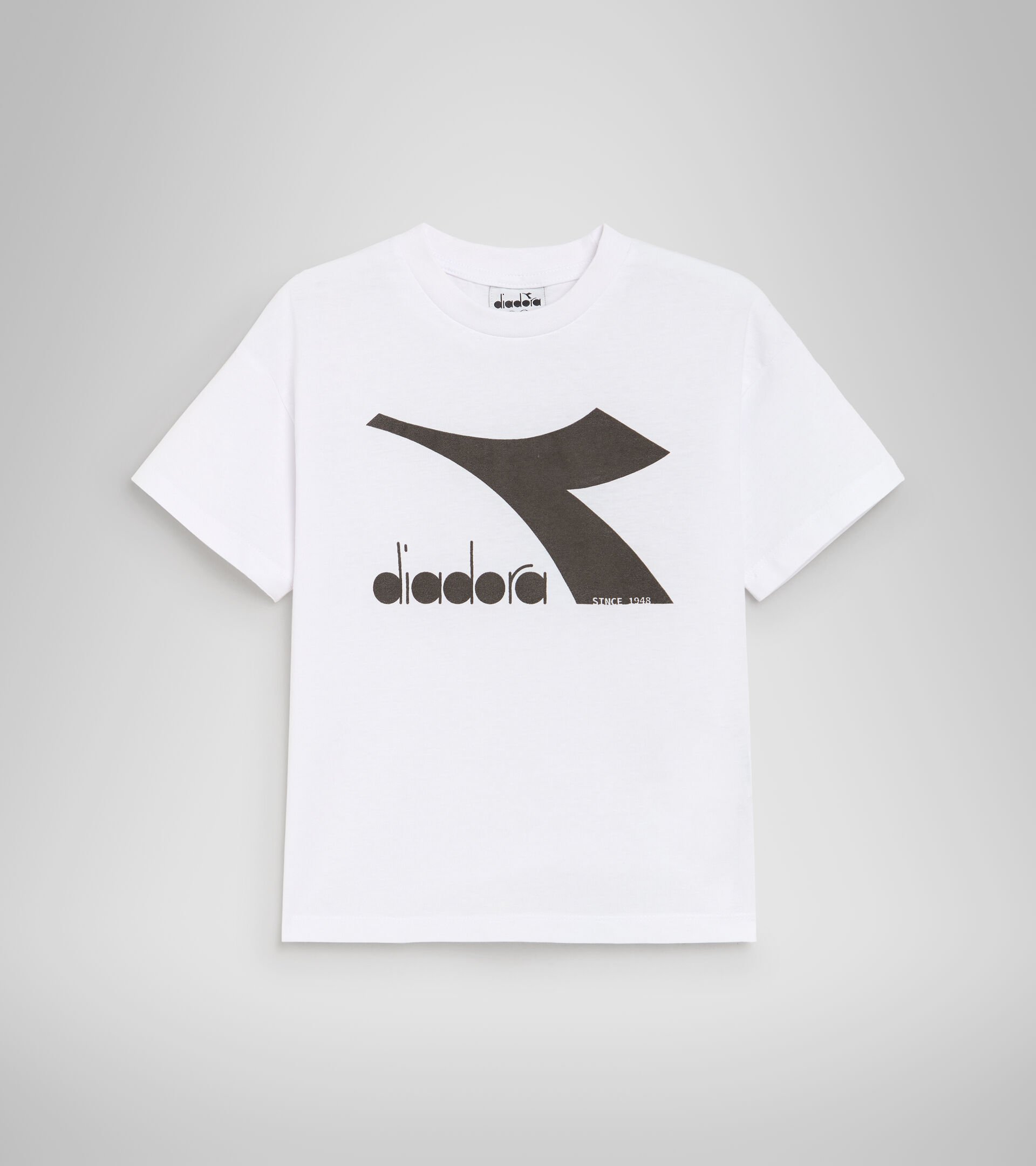 Junior sports T-shirt - Unisex JU. T-SHIRT SS CHROMIA OPTICAL WHITE - Diadora