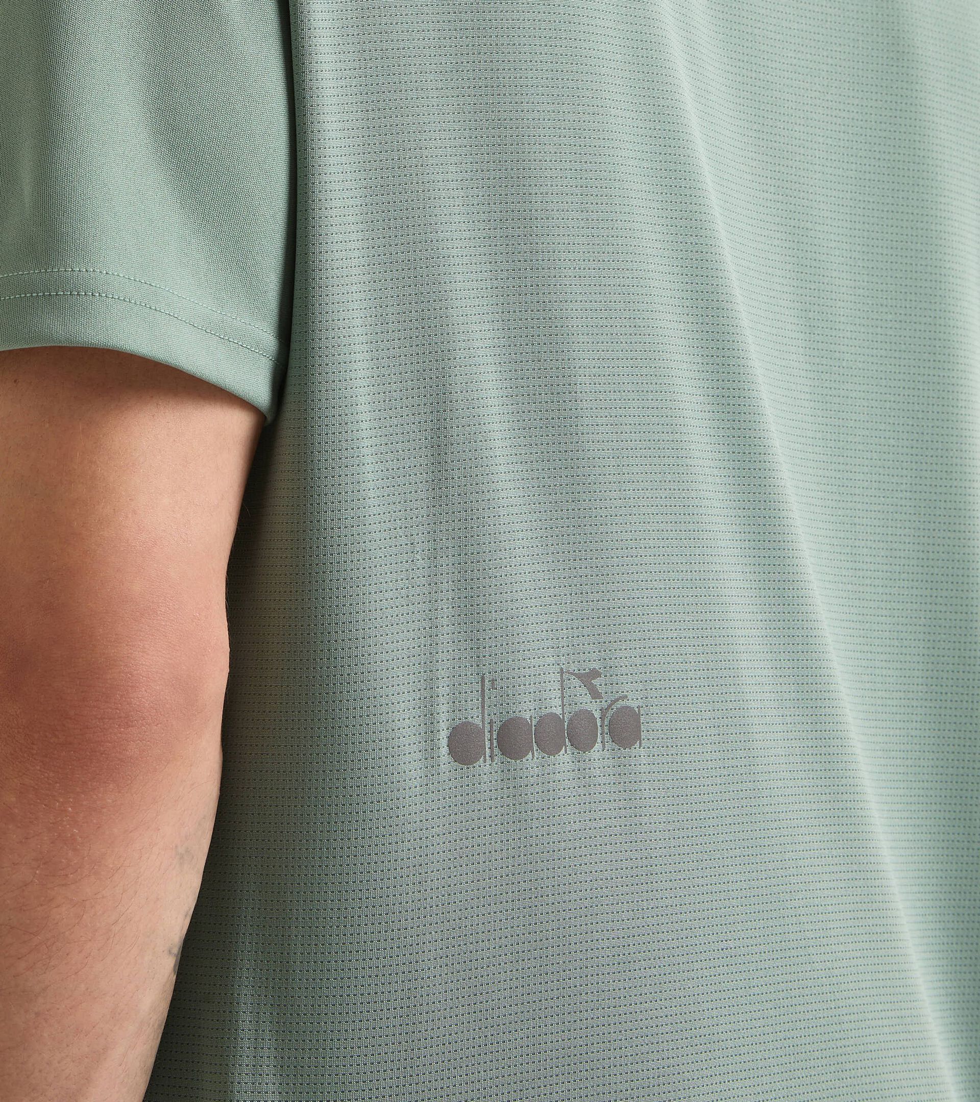 Camiseta deportiva - Hombre SS T-SHIRT RUN VERDE ICEBERG - Diadora