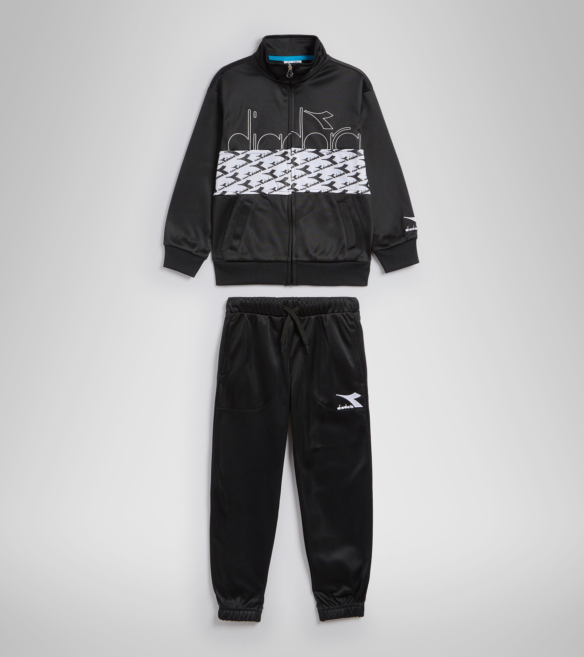 Tracksuit - Kids JB.TRACKSUIT FZ HOOPLA BLACK - Diadora