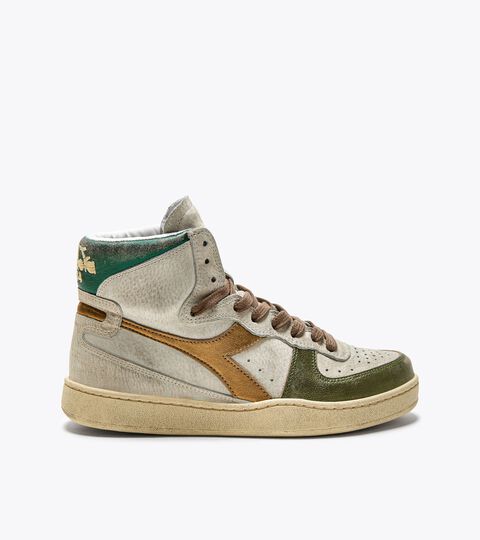 Heritage shoe - Women MI BASKET METAL PIGSKIN USED WN OYSTER WHITE/DOE - Diadora