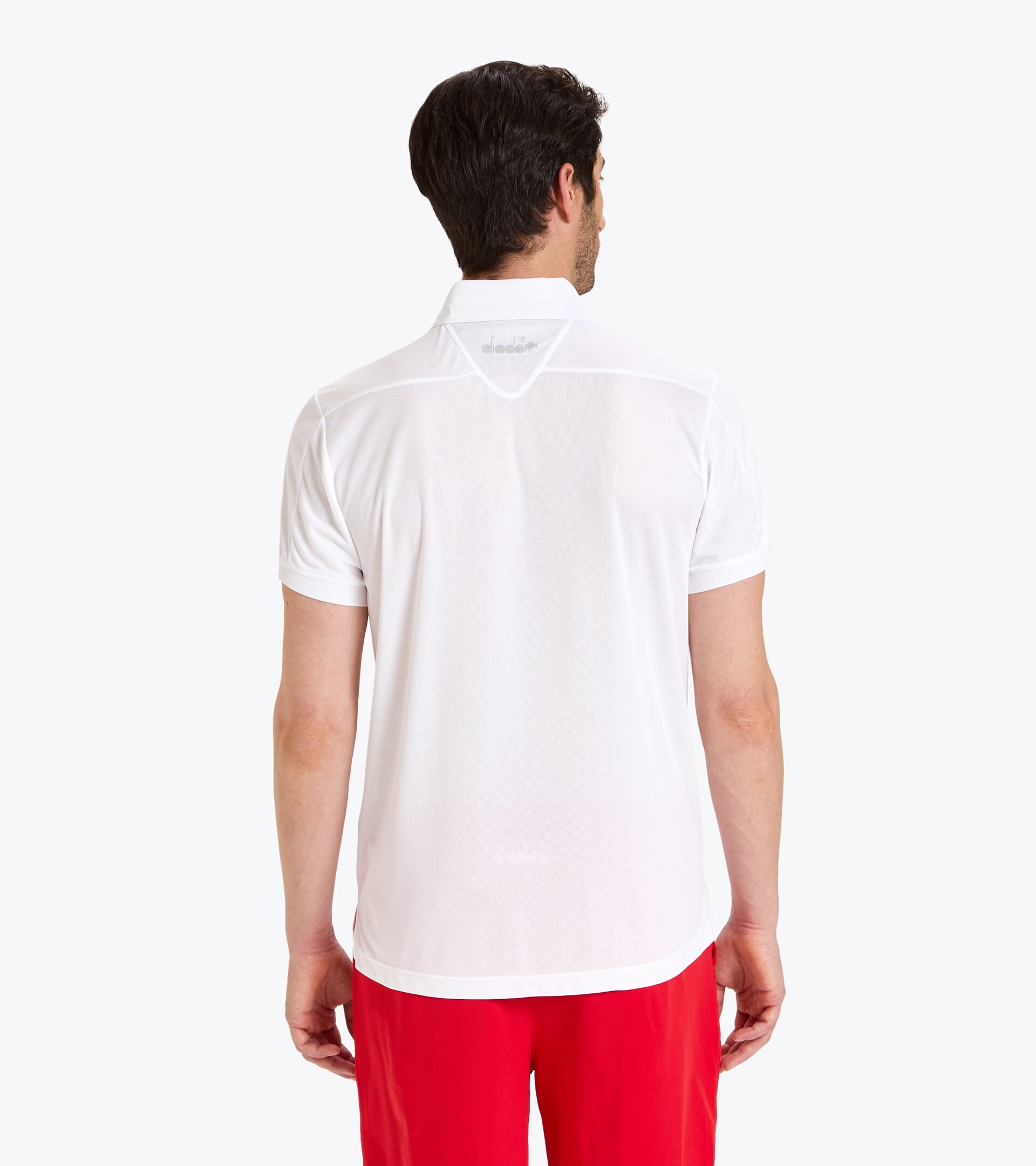 Tennis polo shirt - Men POLO COURT OPTICAL WHITE - Diadora
