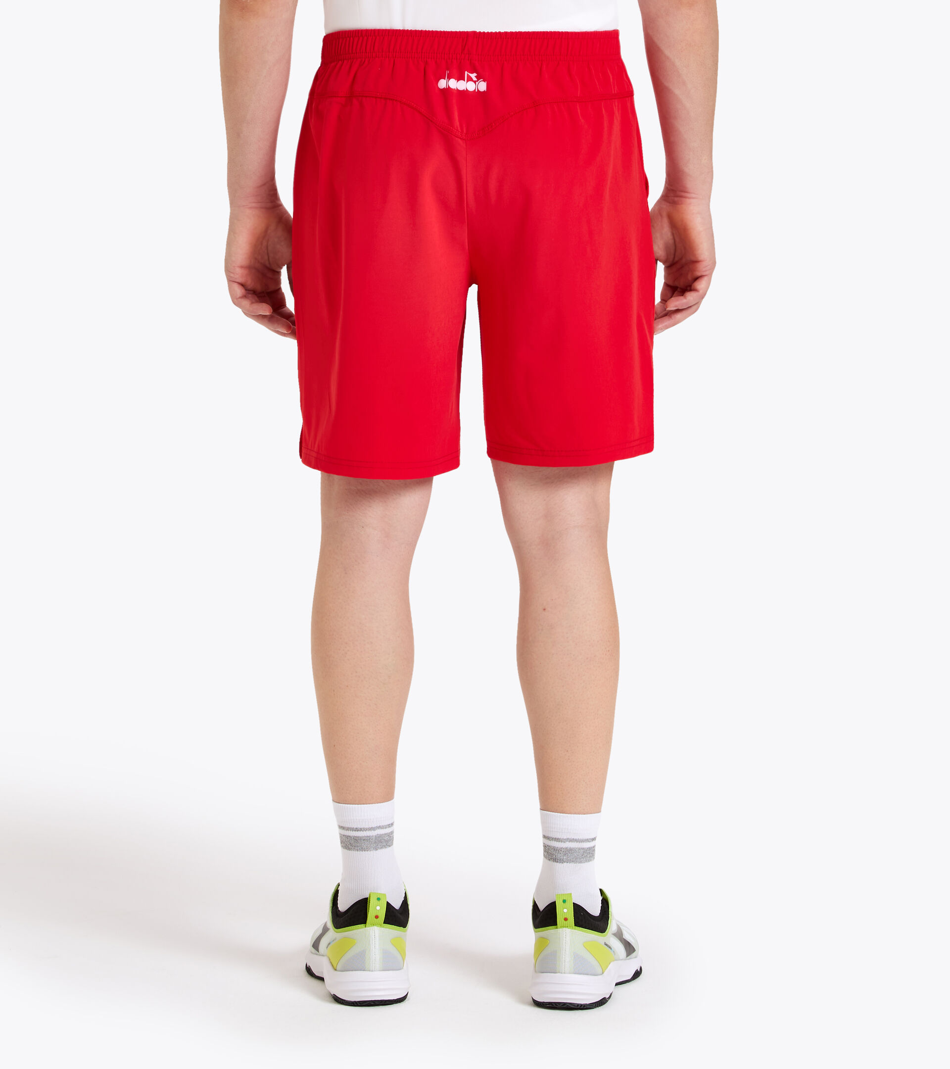 Bermuda de tennis - Homme SHORT COURT ROUGE TOMATE - Diadora