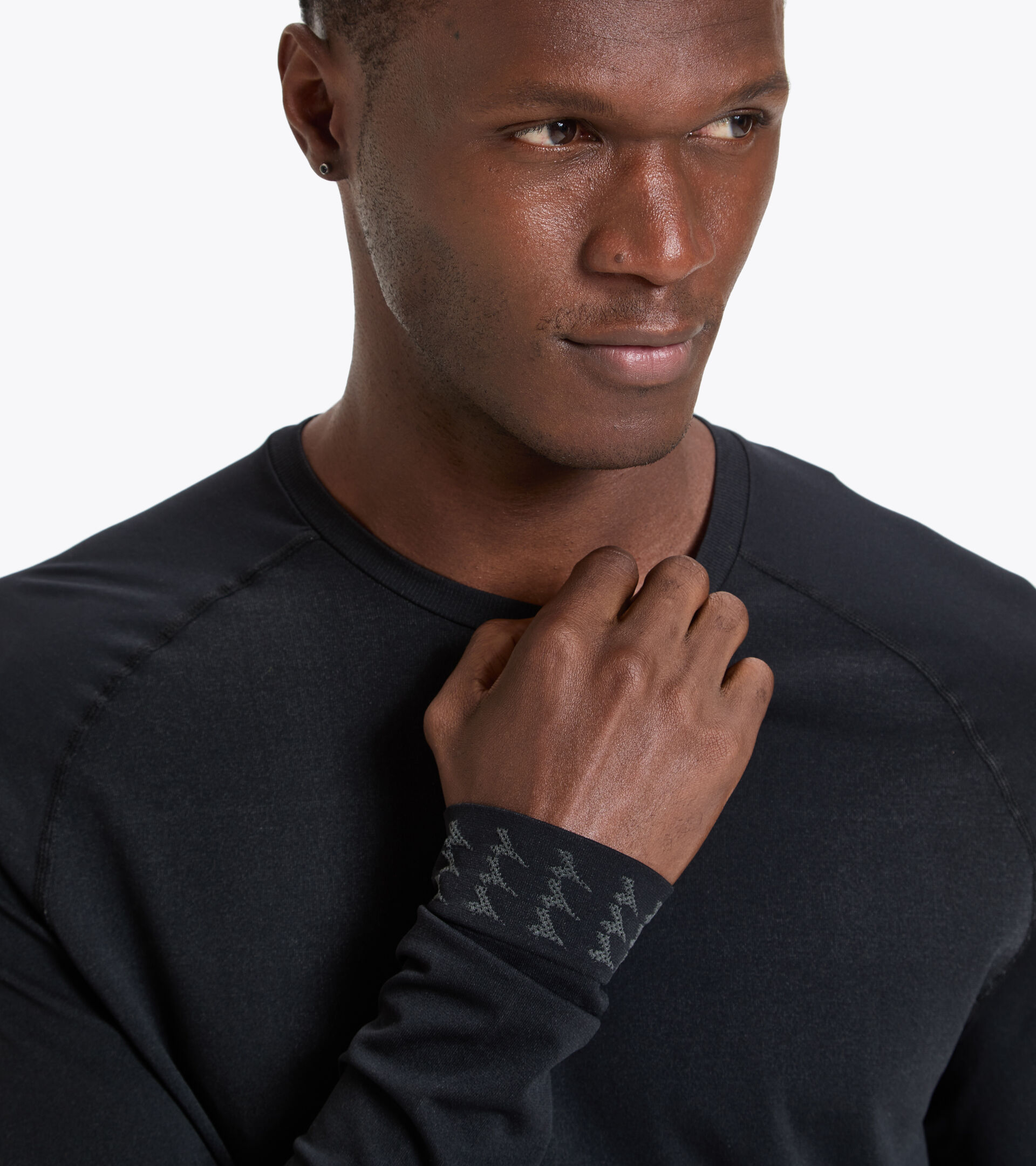 Long-sleeved training T-shirt - Men LS SKIN FRIENDLY T-SHIRT BLACK - Diadora