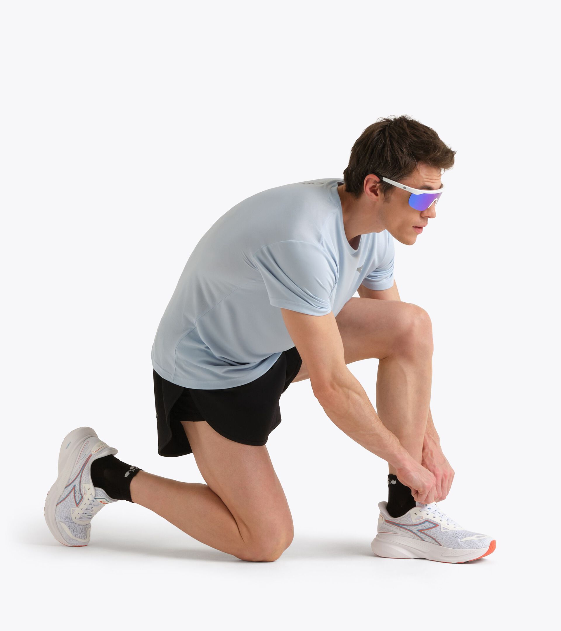 Pantalones cortos de running 3&rsquo;&rsquo; - Hombre
 RUN SHORTS 3'' NEGRO - Diadora