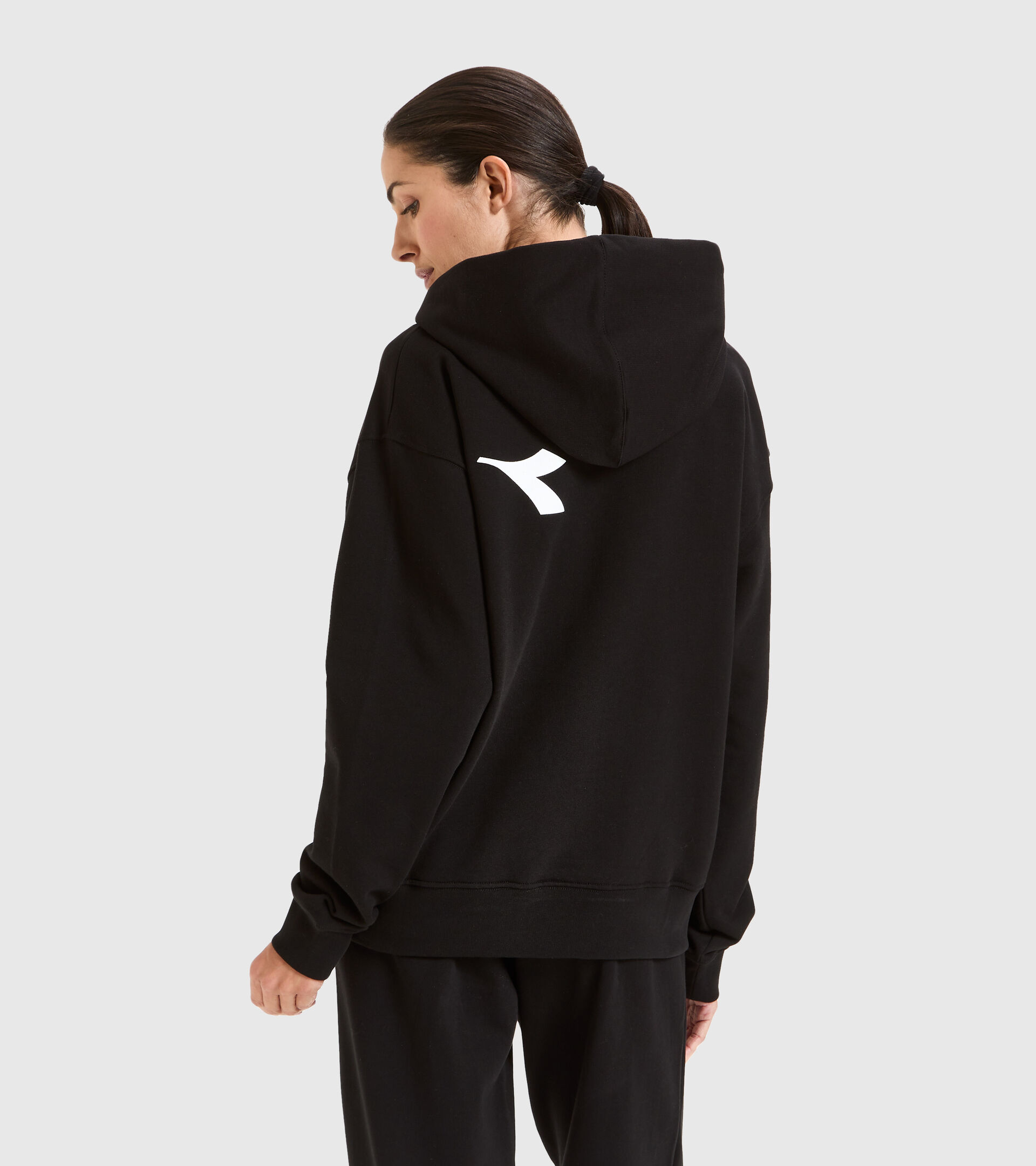Organic cotton hoodie - Unisex HOODIE MANIFESTO BLACK - Diadora