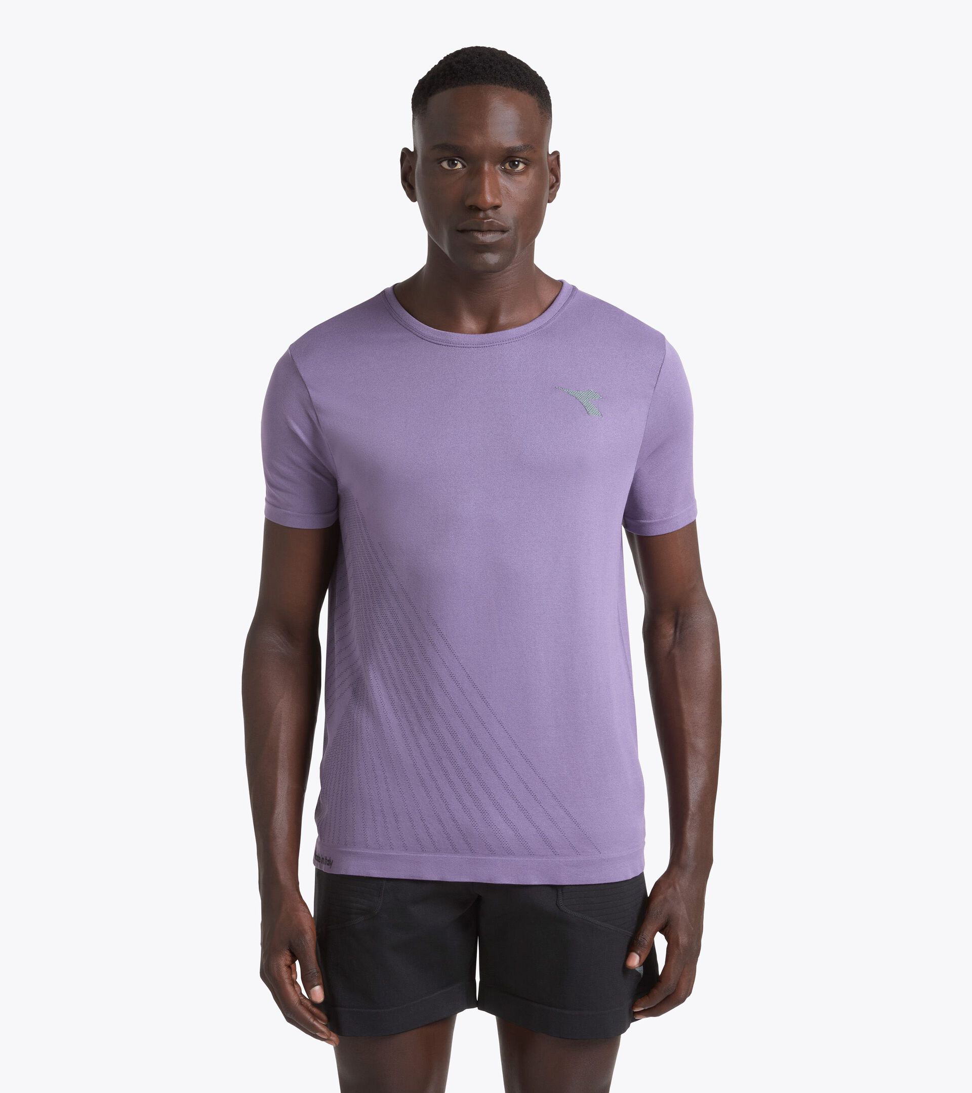 Thermoregulating Technical T-shirt - STRATOUNO Running - Men&rsquo;s SS T-SHIRT STRATOUNO VIOLET GRAPE COMPOTE - Diadora