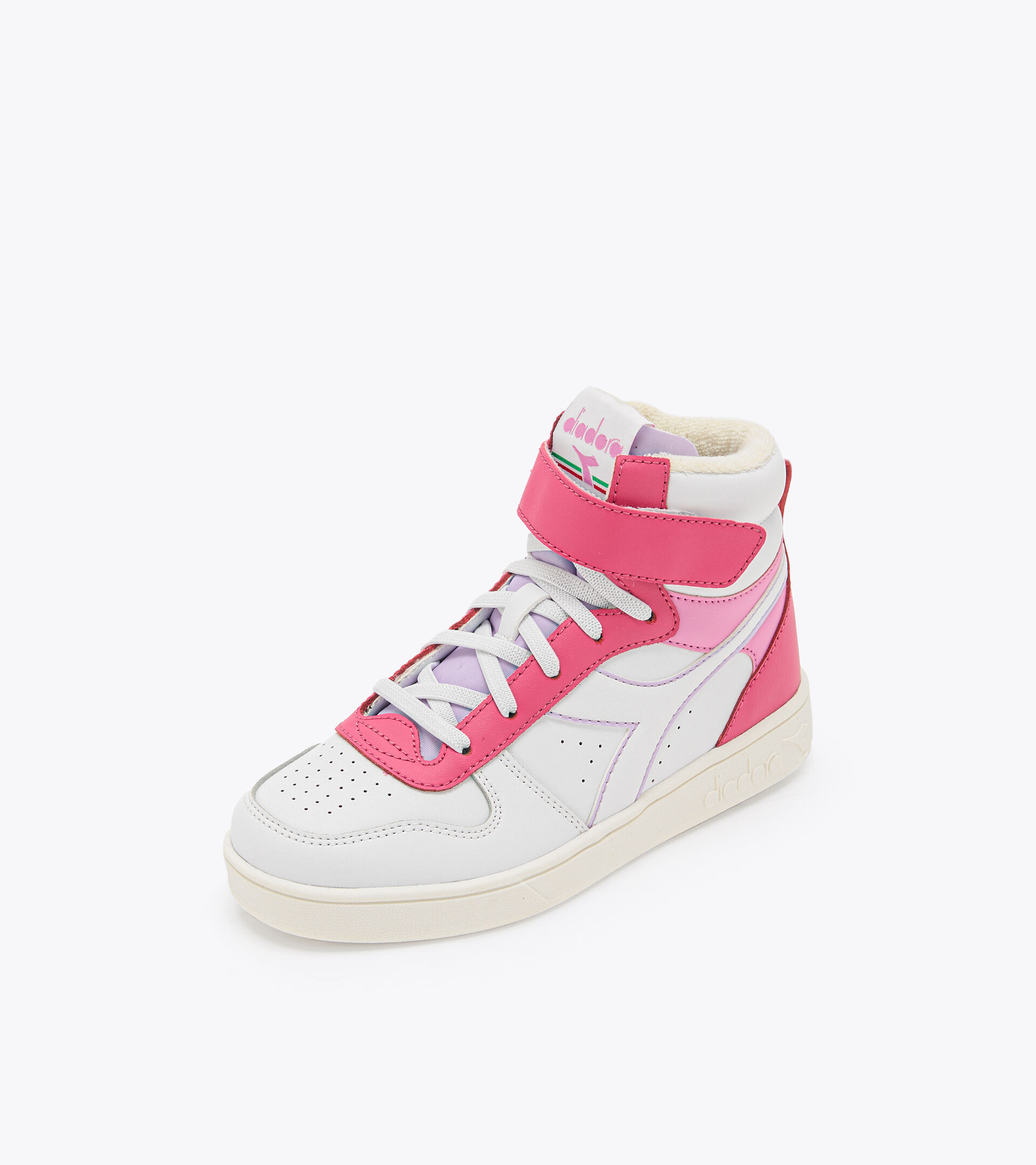 Sports shoes - Kids 4-8 years MAGIC BASKET MID PS PINK YARROW/WHITE - Diadora