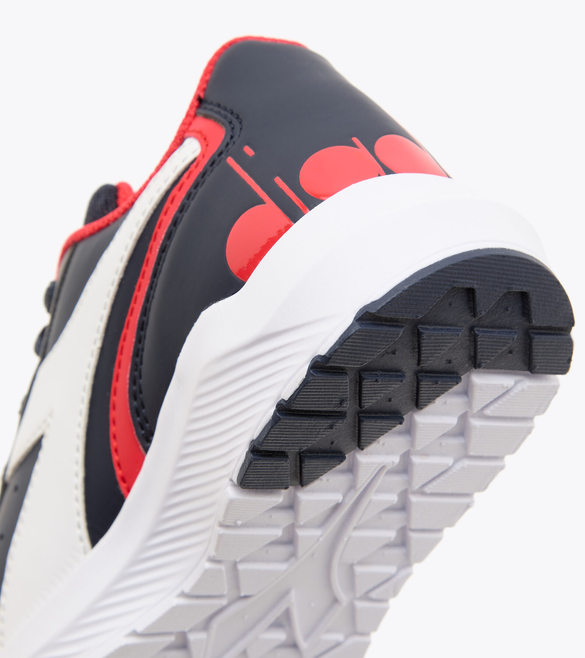 Chaussures de running - Unisexe Enfant FALCON SL JR BLEU DOMAINE/ROUGE HAUT RISQUE - Diadora