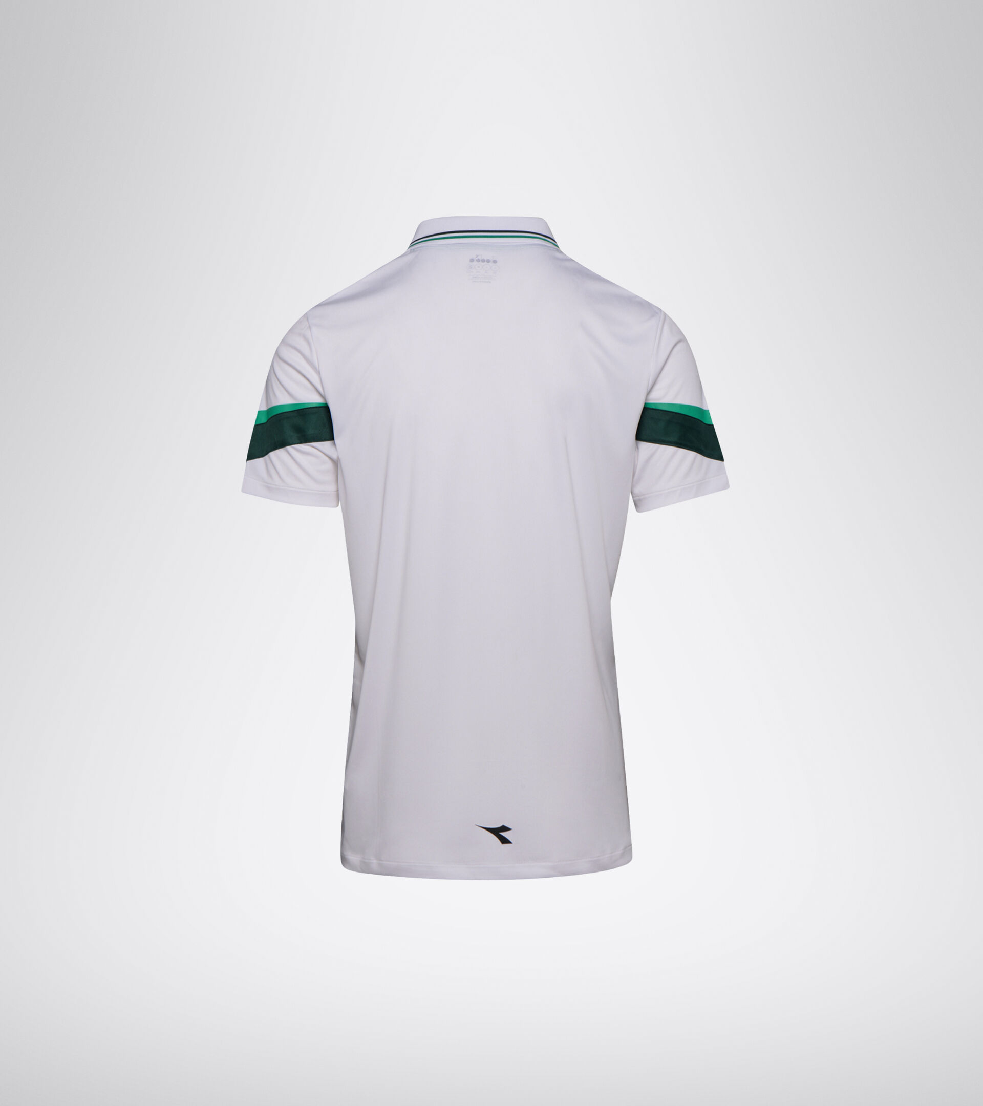 Tennis polo shirt - Men POLO SS HOLLY GREEN/WHT/BISTRO GREEN - Diadora