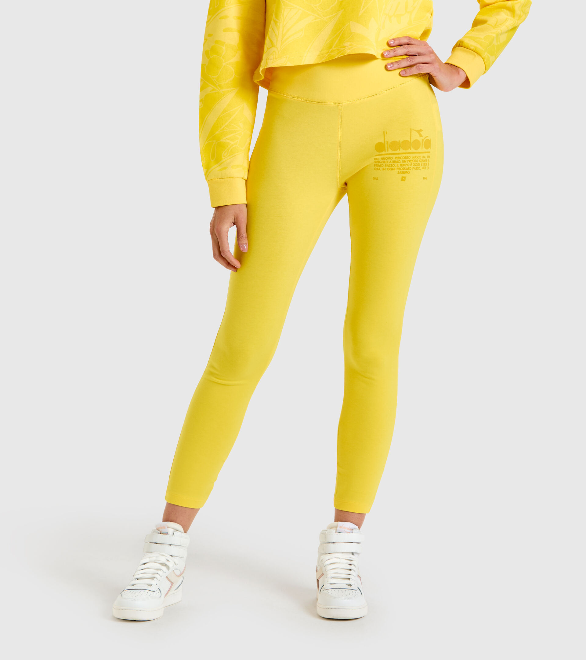 Leggings elásticos - Mujer L. LEGGINGS MANIFESTO LENTE AMARILLA - Diadora