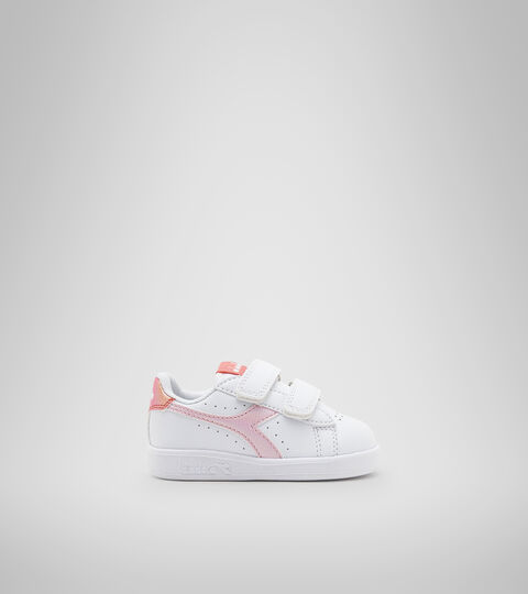 Sports shoes - Toddlers 1-4 years GAME P TD GIRL WHITE/RASPBERRY SORBET - Diadora