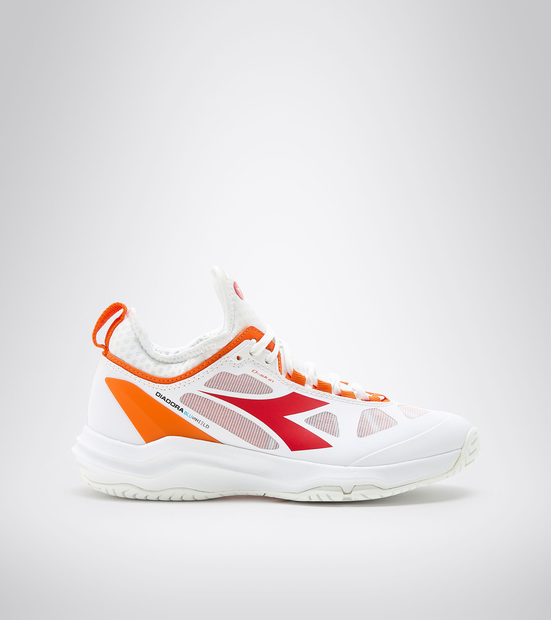 Clay and hard court tennis shoe - Women SPEED BLUSHIELD FLY 3 + W AG WHITE/FIERY RED - Diadora