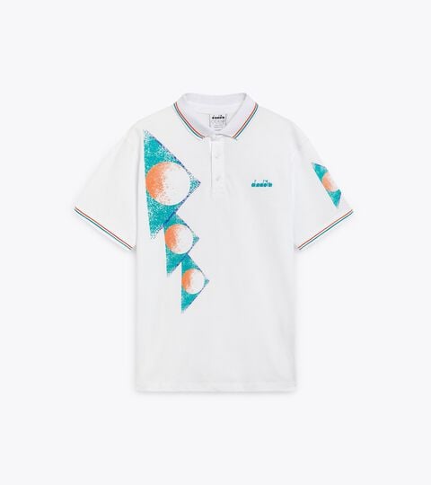 POLO SS TENNIS 90, OPTICAL WHITE 90s-inspired Polo shirt - Made in Italy - Men’s
POLO SS TENNIS 90 OPTICAL WHITE - Diadora