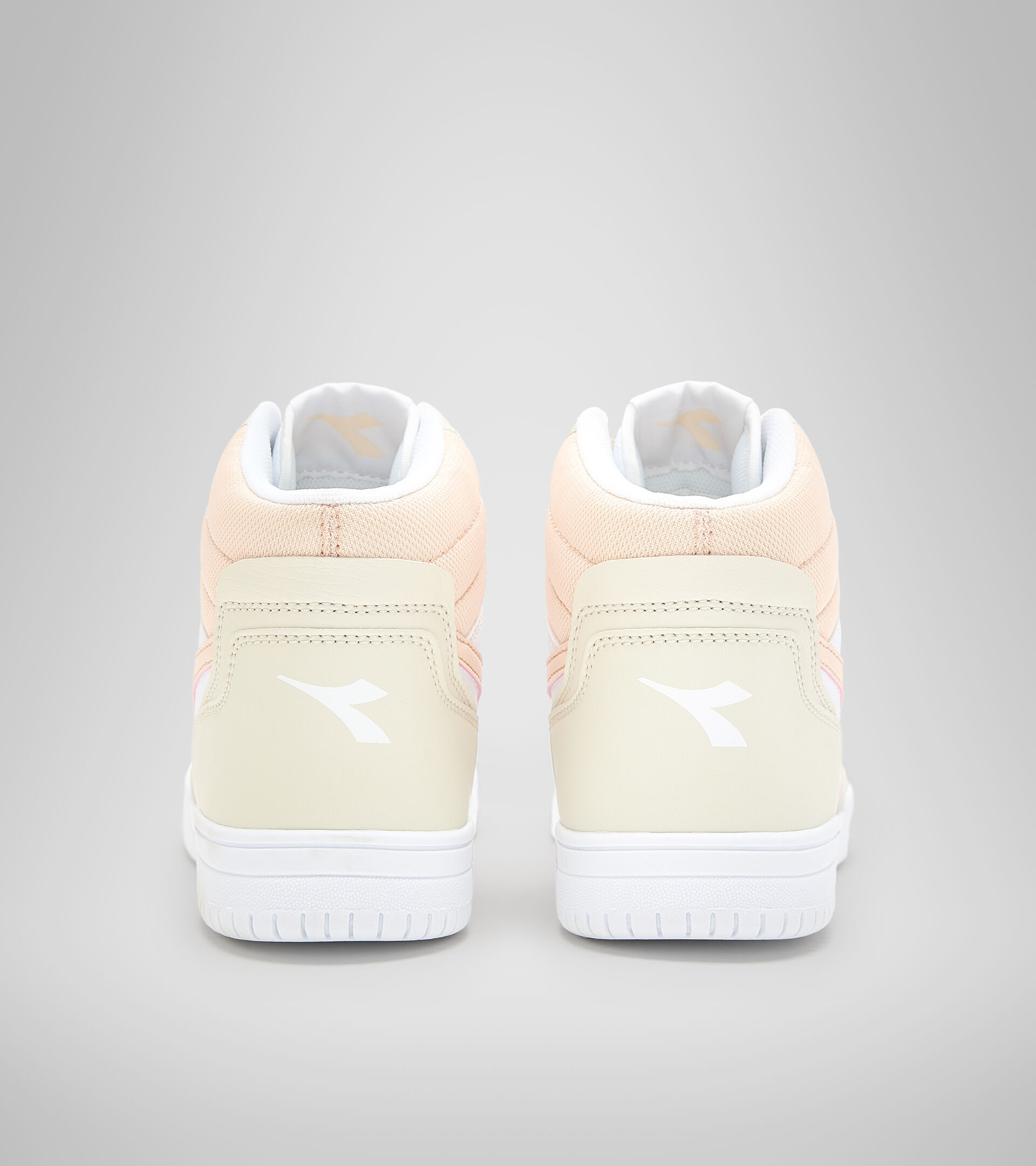 Sports shoes - Youth 8-16 years RAPTOR MID GS WHITE BONE/PASTEL ROSE TAN - Diadora