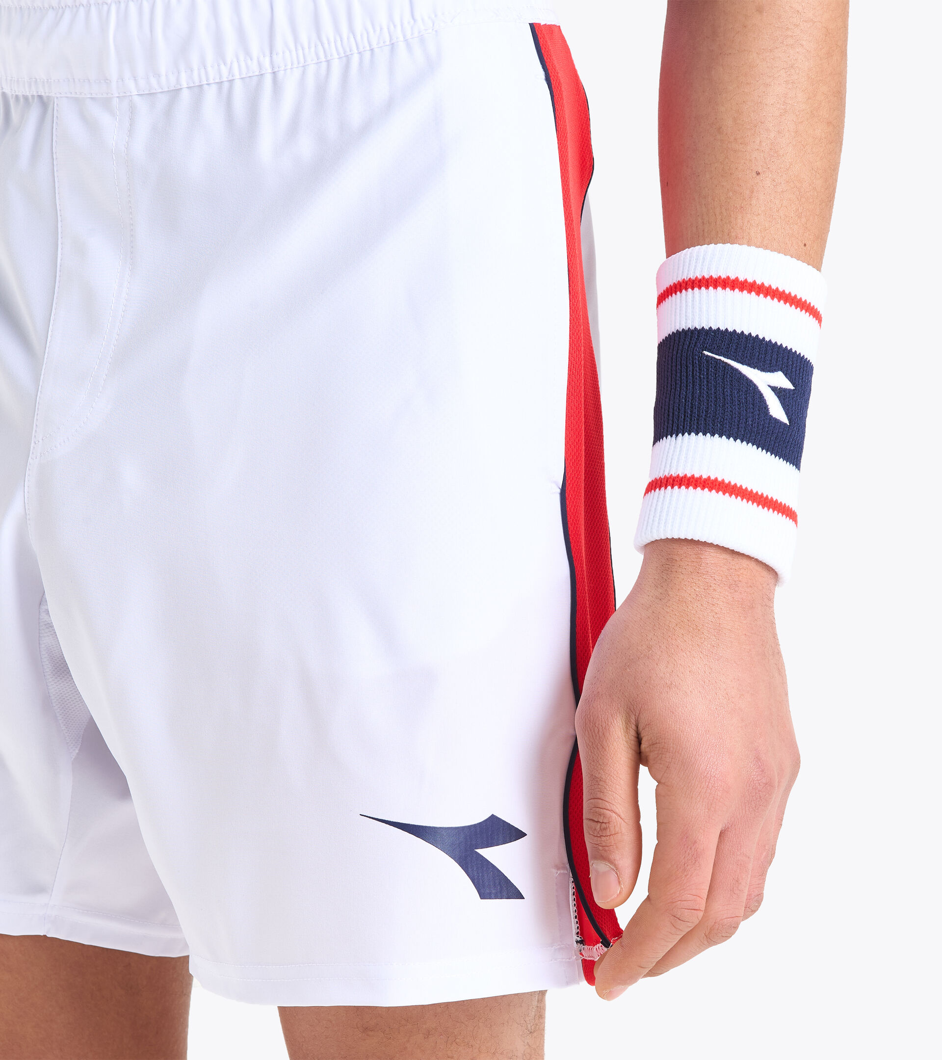 Kurze Tennis-Hose - Herren BERMUDA ICON STRAHLEND WEISSE - Diadora