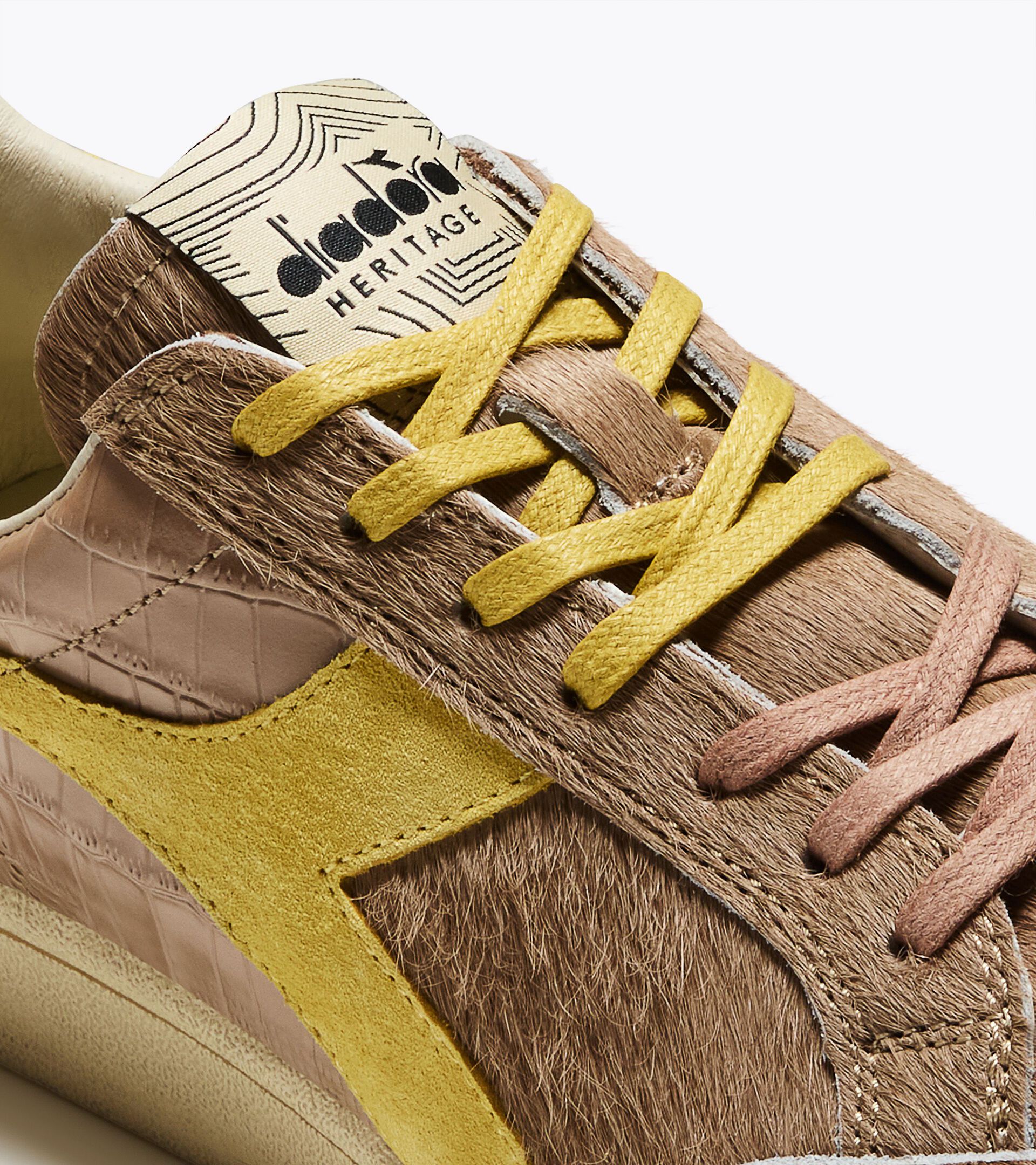 Heritage Sneaker - Women&rsquo;s PRESTIGE HORSY CROCO WN BROWN AFFOGAT - Diadora