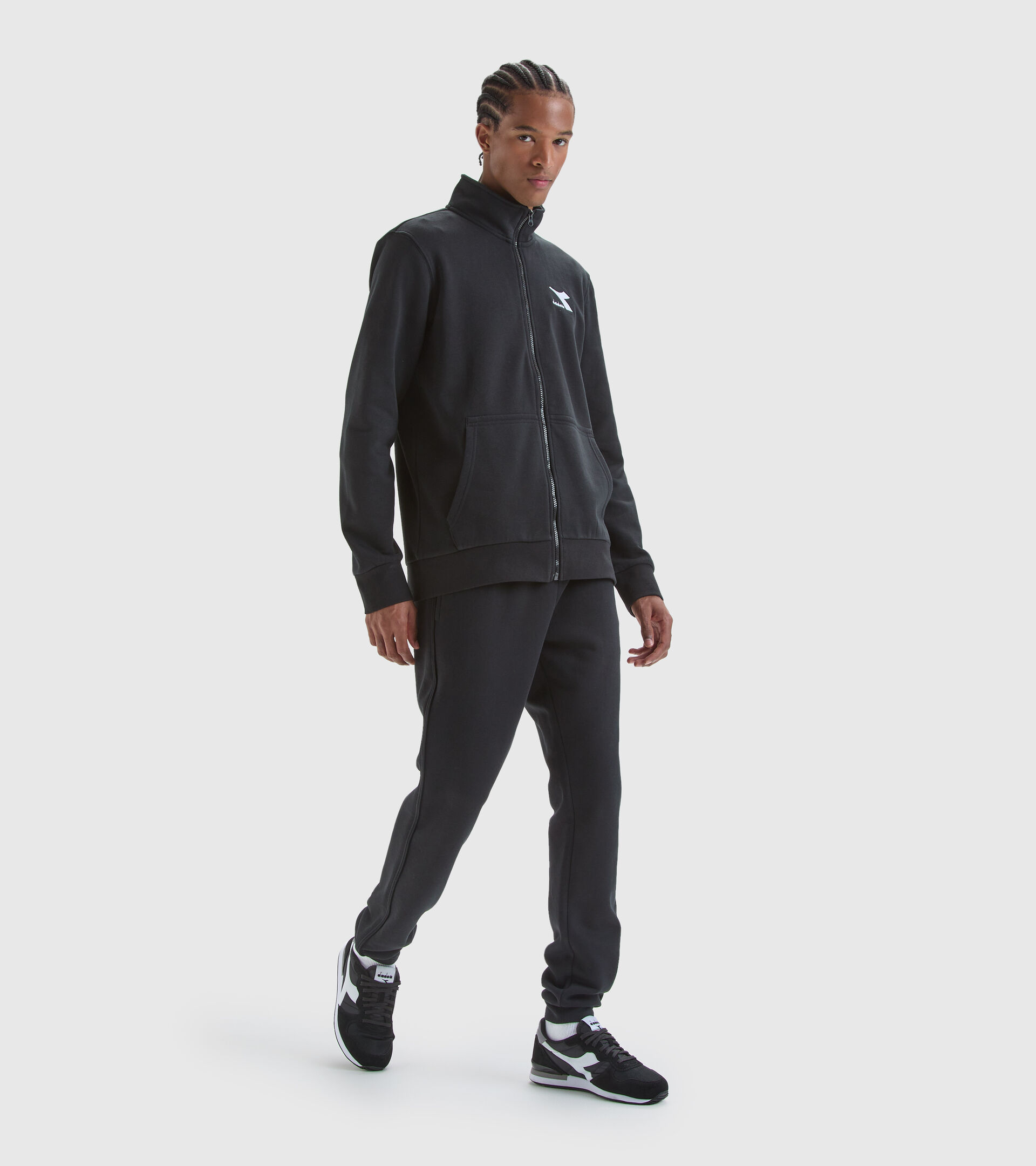 Sports sweatshirt - Men’s SWEAT FZ CORE BLACK - Diadora