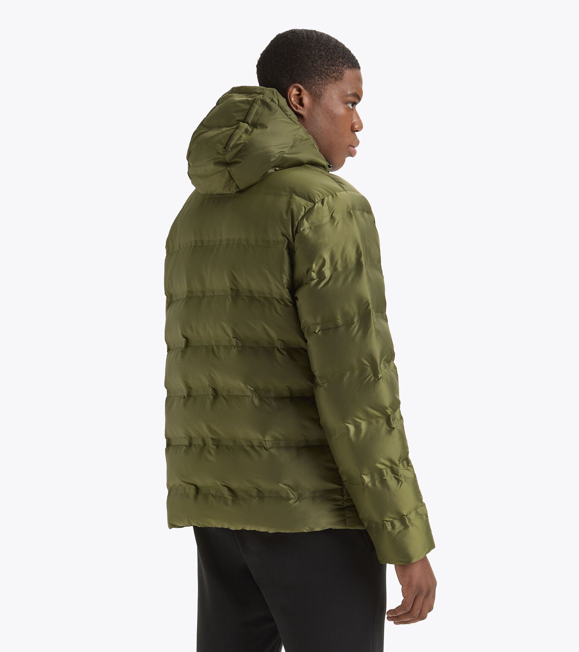 Giacca imbottita - Uomo HOODIE INSULATED JACKET VERDE MUSCHIO INVERNALE - Diadora